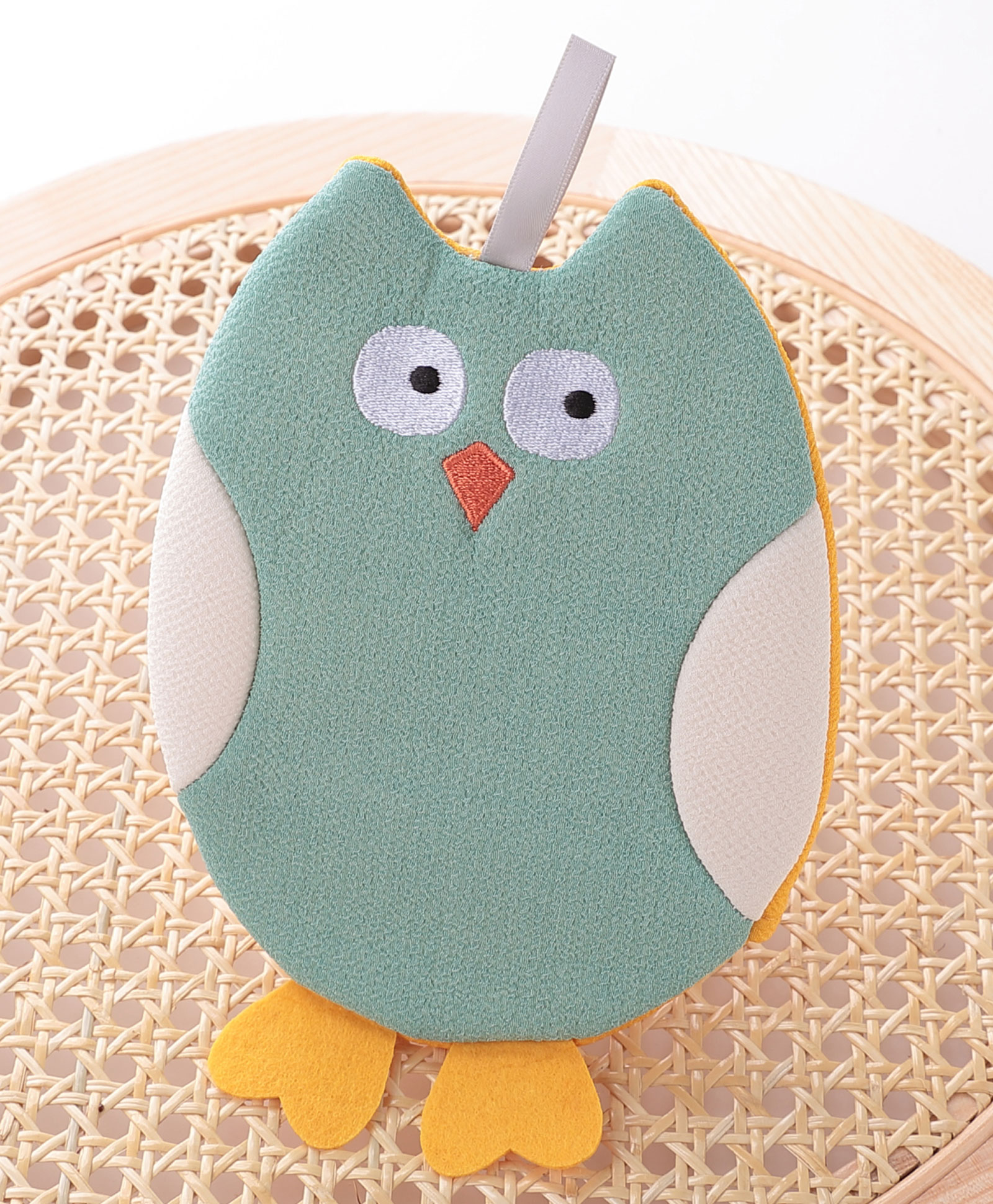 Bath Sponge Owl Shaped - Blue-image-7