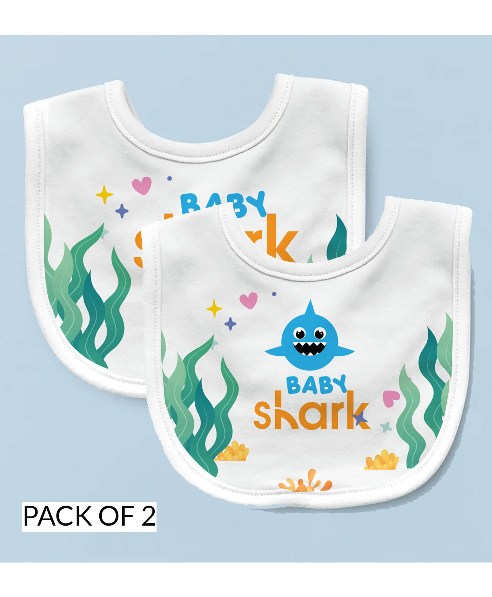 Right Gifting Feeding Bibs With Velcro Pack of 2 - Cream-picture-31