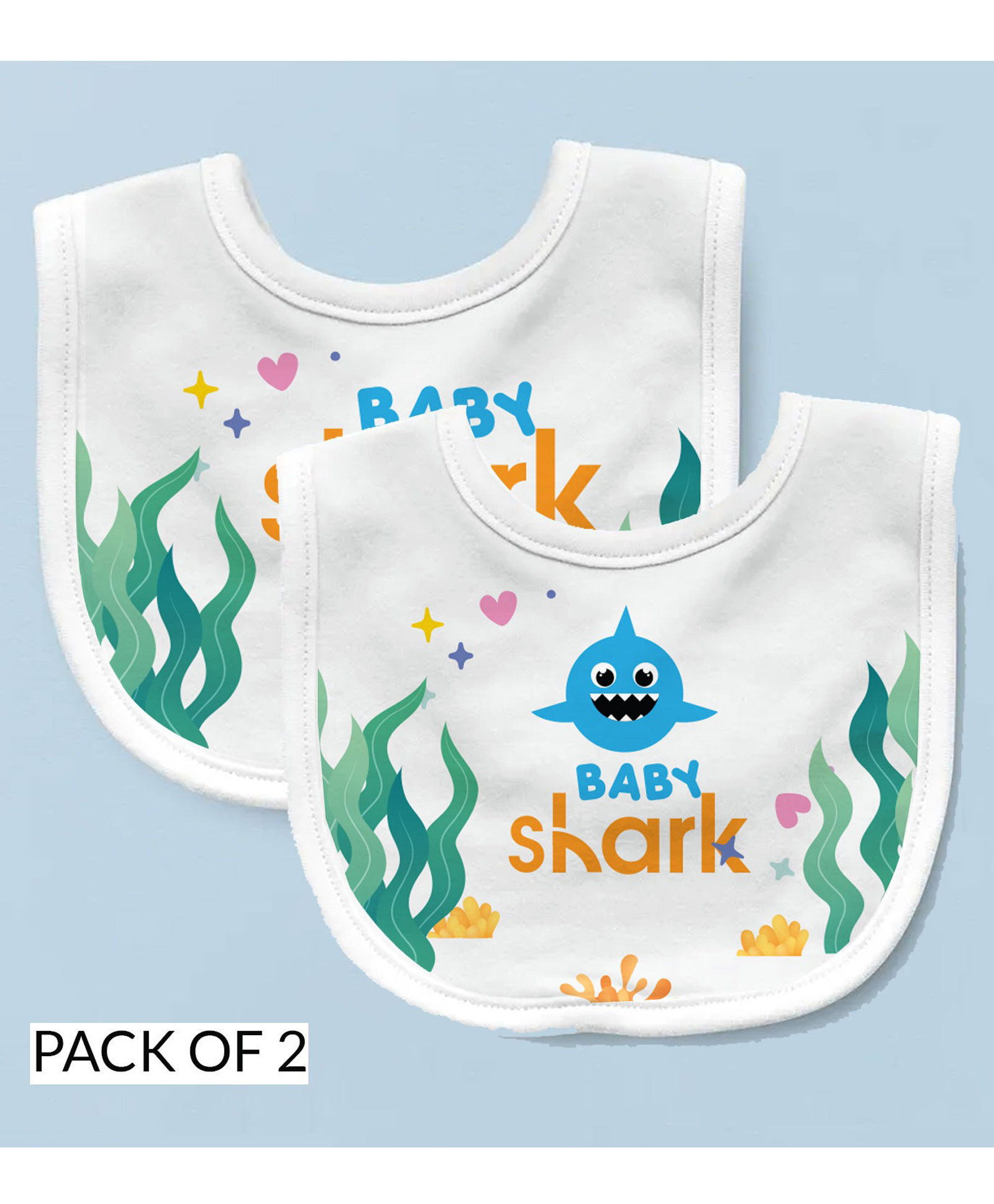 Right Gifting Feeding Bibs With Velcro Pack of 2 - Cream-picture-14