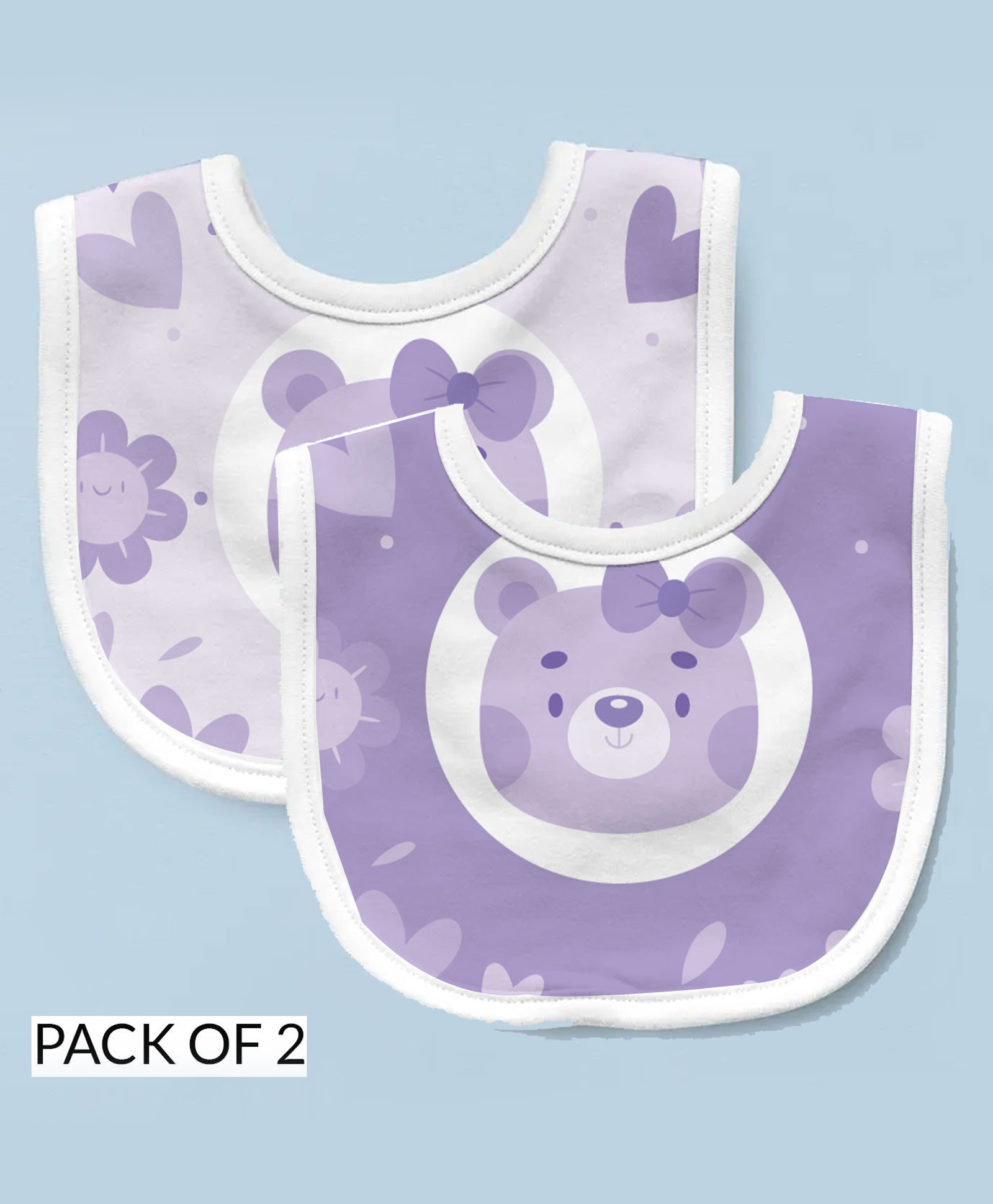 Right Gifting Feeding Bibs With Velcro Pack of 2 - Multicolour-picture-35