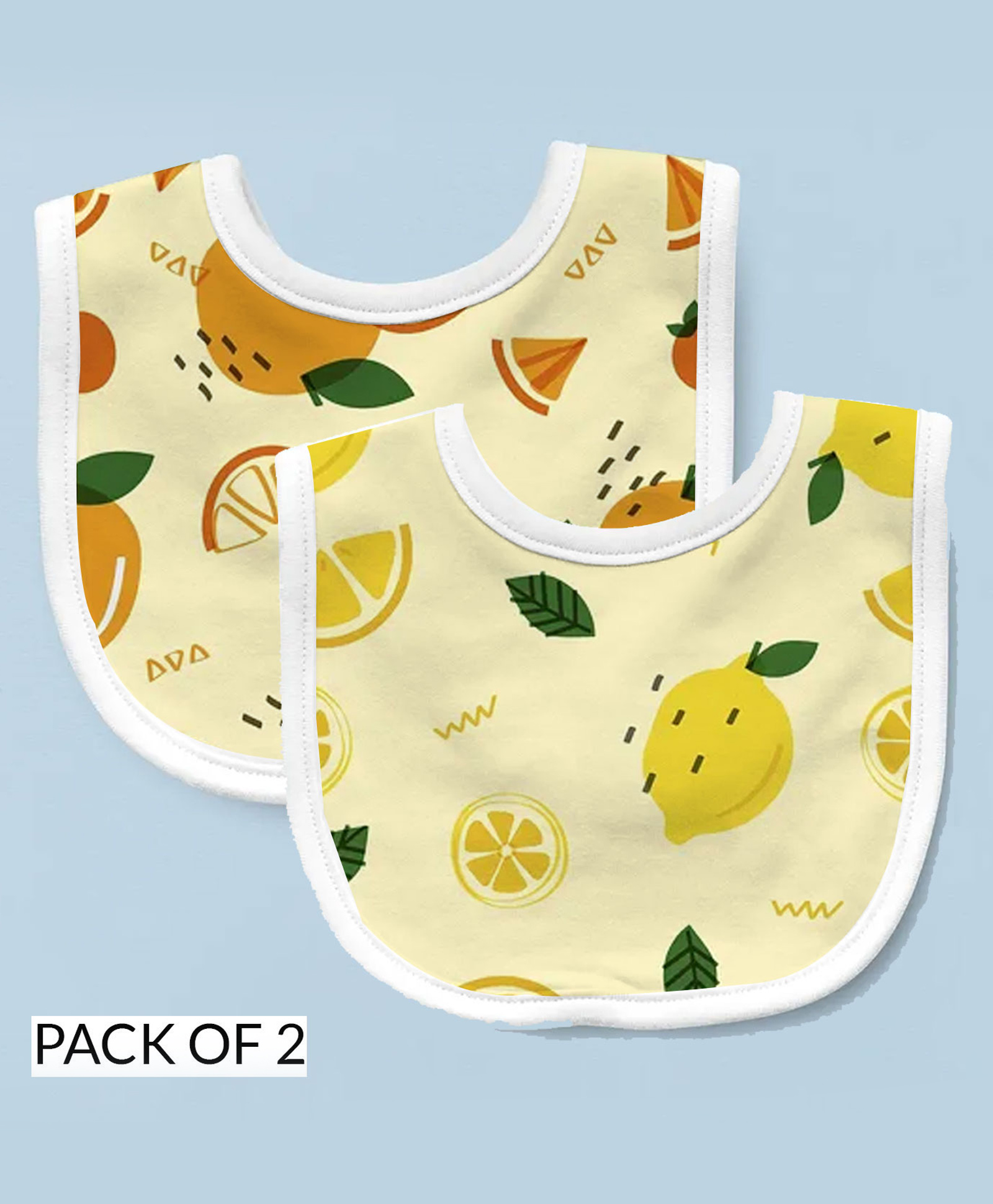 Right Gifting Feeding Bibs With Velcro Closure Pack of 2 - Multicolour-picture-33