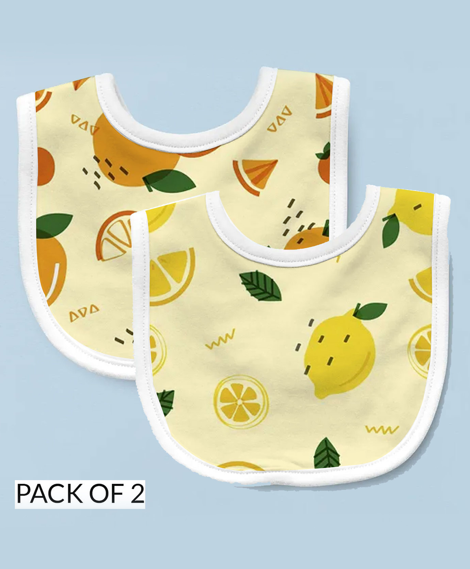 Right Gifting Feeding Bibs With Velcro Closure Pack of 2 - Multicolour-picture-9