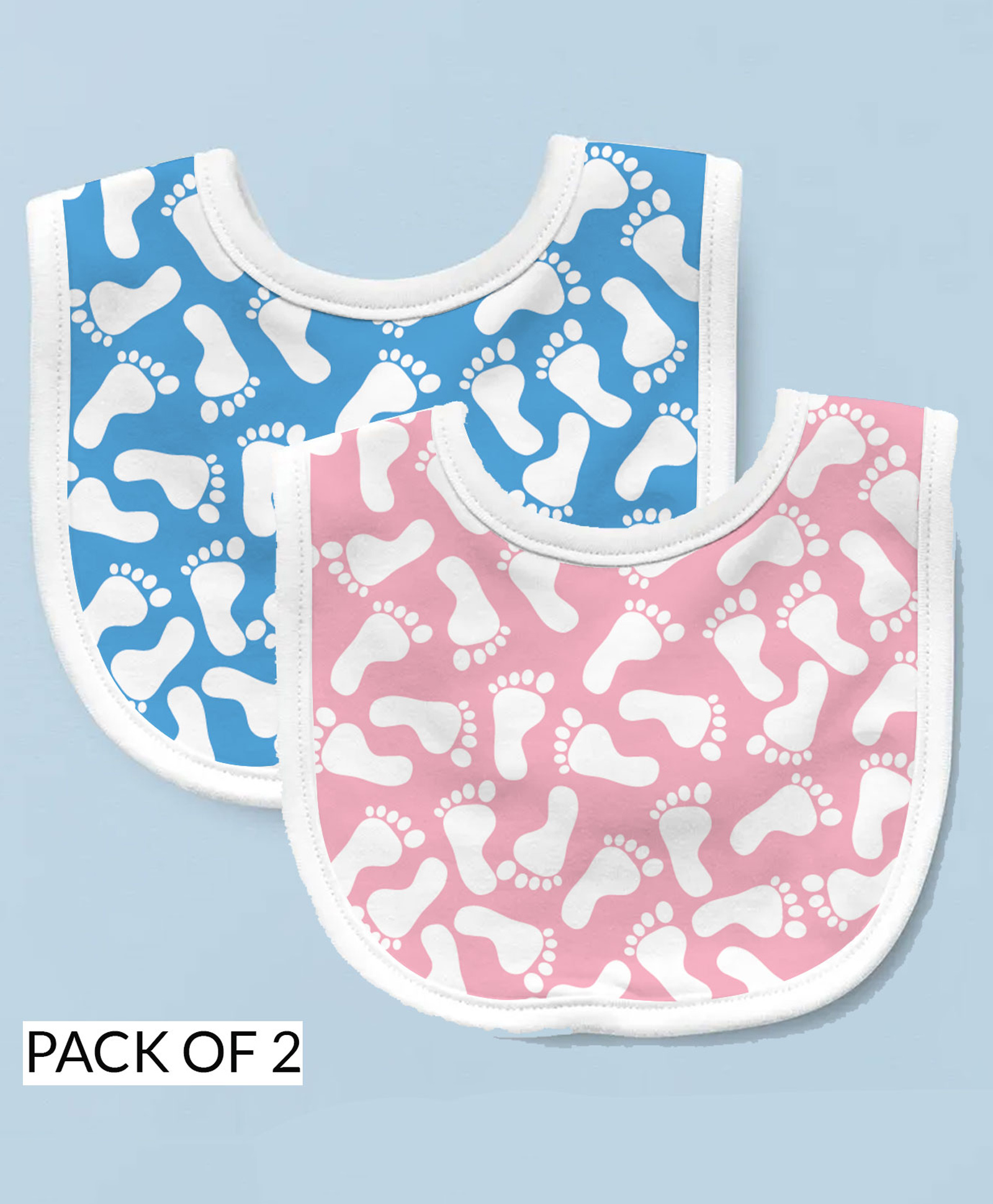 Right Gifting Feeding Bibs With Velcro Closure Pack of 2 - Multicolour-picture-34