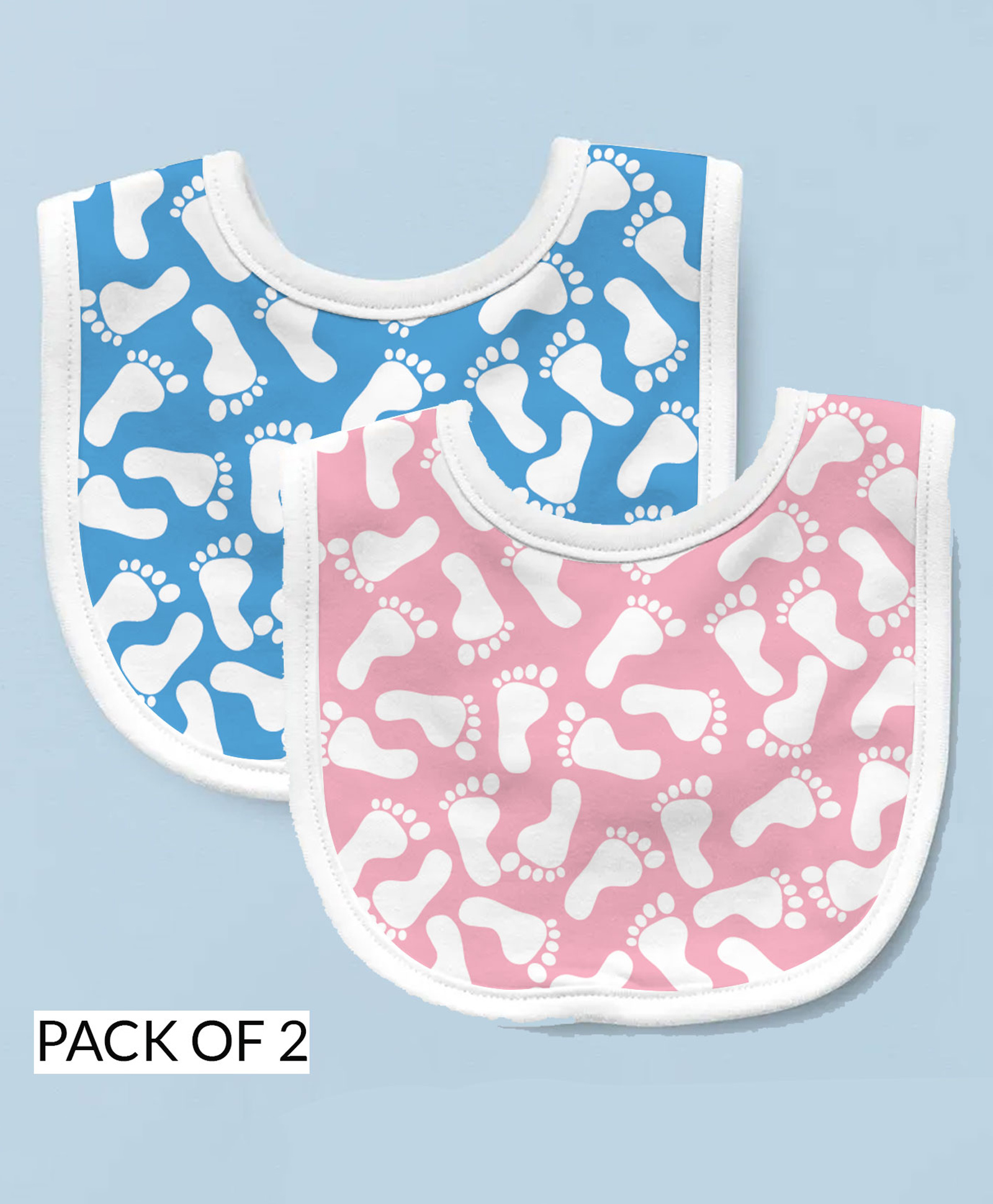 Right Gifting Feeding Bibs With Velcro Closure Pack of 2 - Multicolour-picture-37