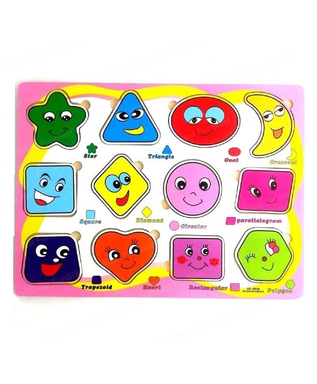 FunBlast Learning Shapes Puzzle Board Toy for Kids  Multicolor-image-23