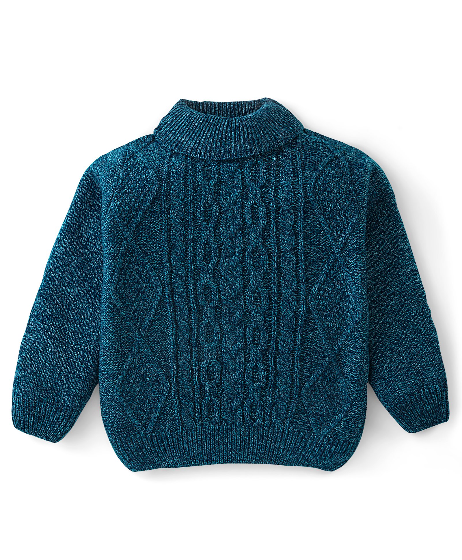 Babyhug 100% Acrylic Cable Knit Pullover - Navy-image-42