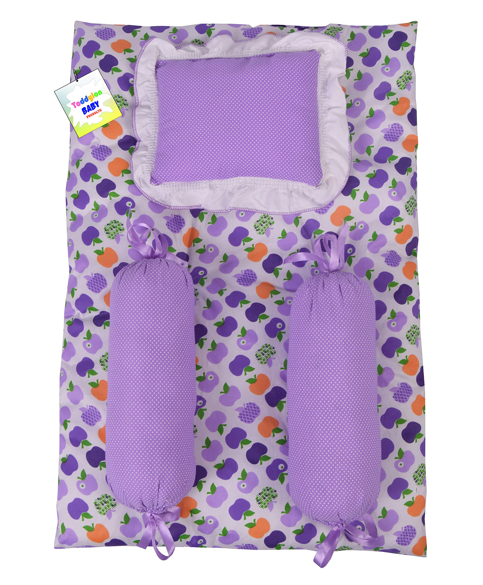 Toddylon Baby Cotton Gadda Set - Purple-picture-1