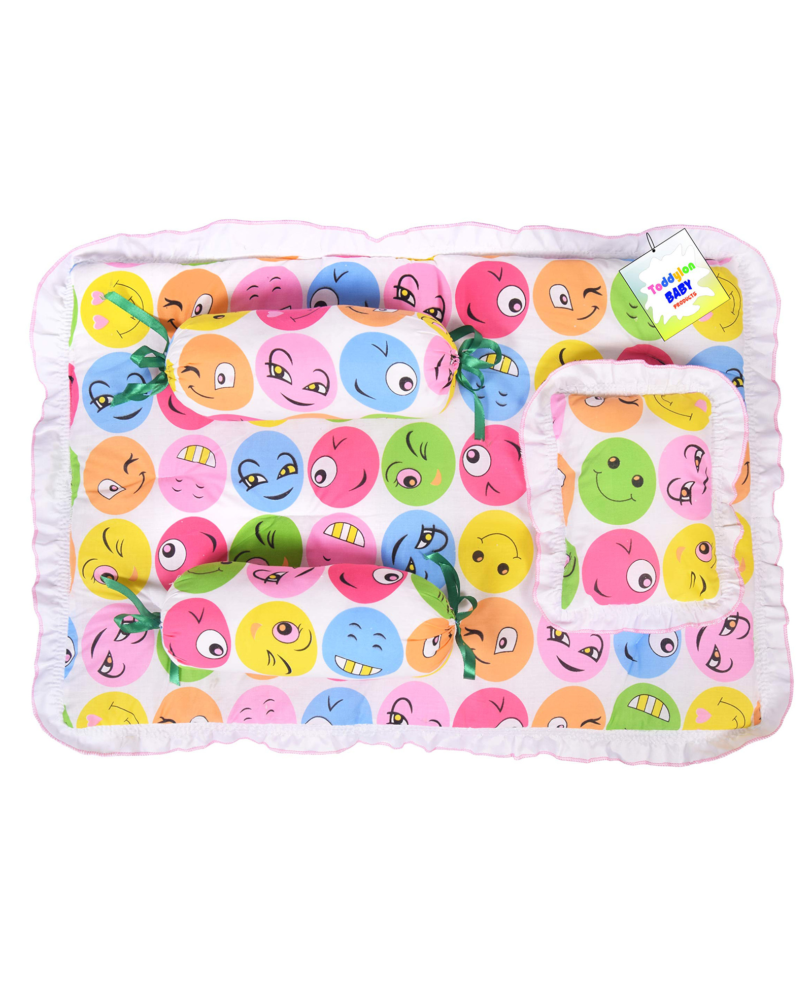 Toddylon Poly Baby Cotton Gadda Set - Pink-image-6