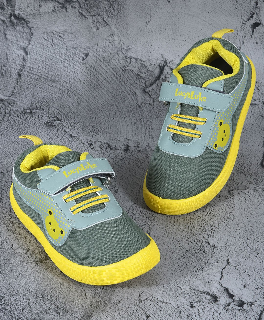 LIBERTY Colour Blocked Velcro Closure Shoes - Green-image-31