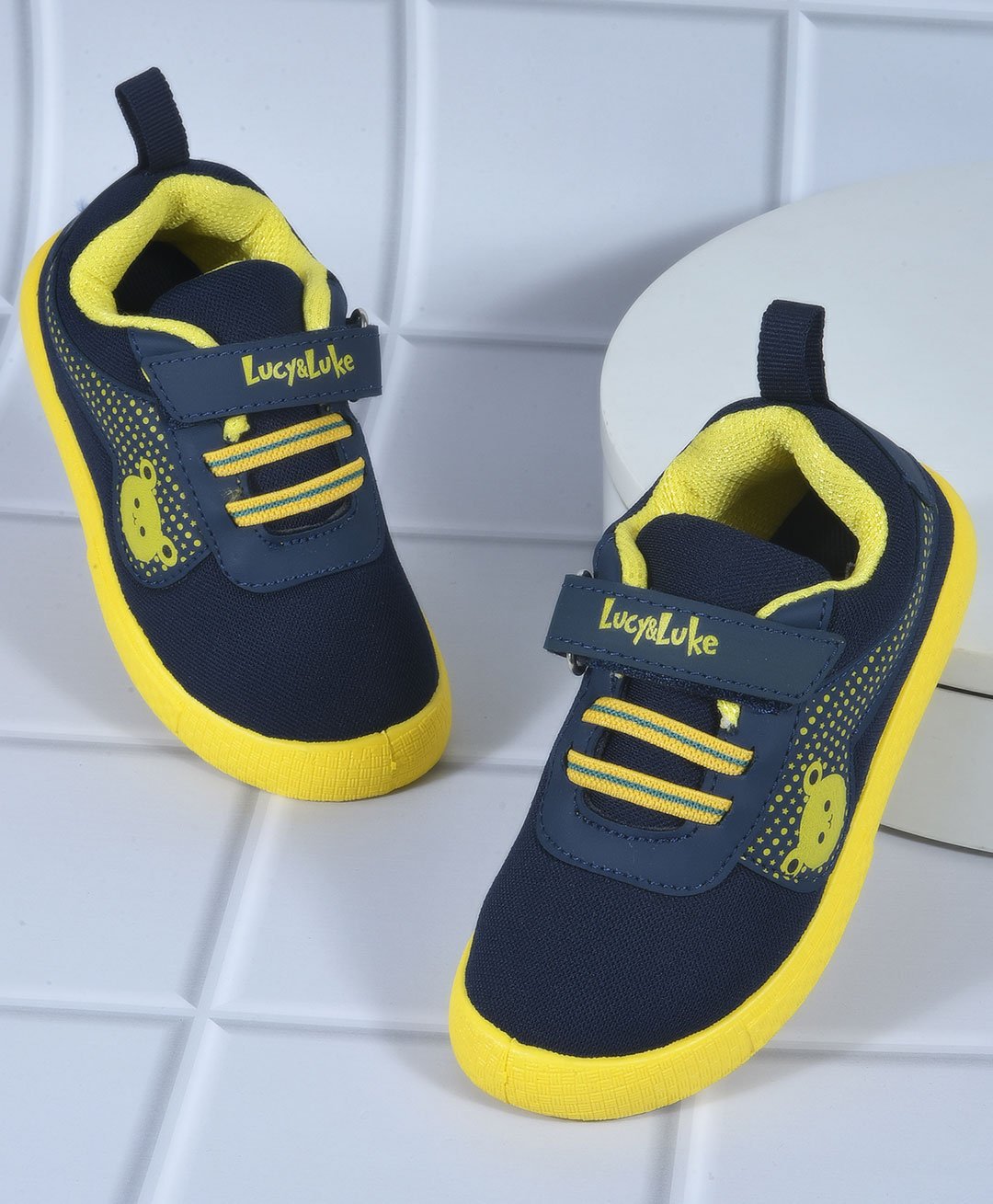 LIBERTY Colour Blocked Velcro Closure Shoes - Navy Blue-picture-10