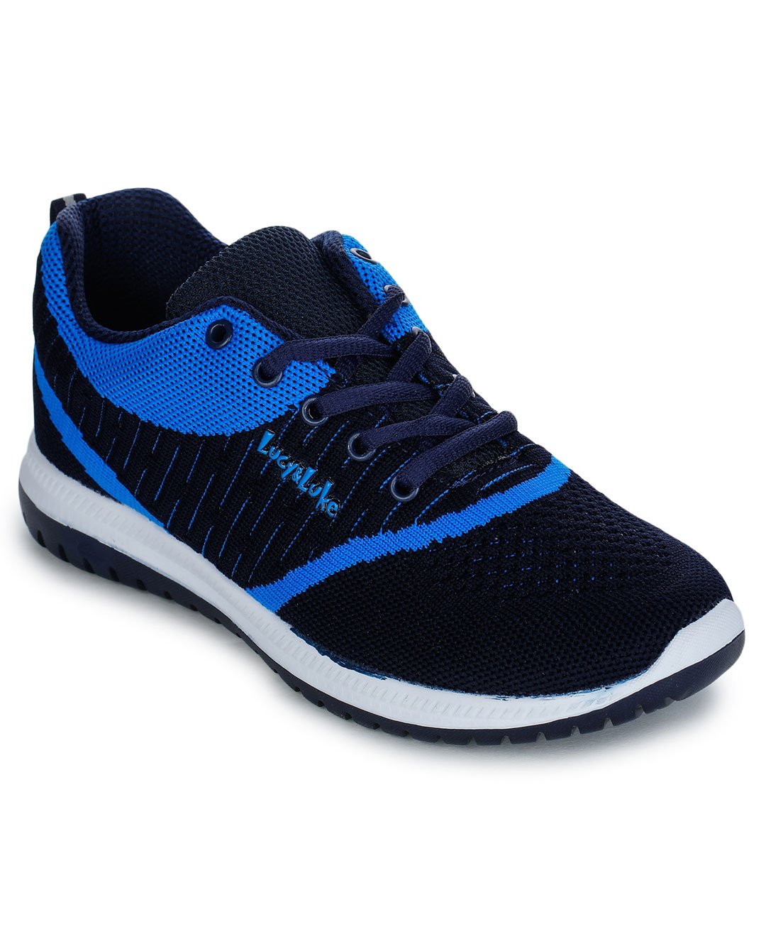 LIBERTY Colour Blocked Mesh Detailed Lace Up Shoes - Blue-image-32