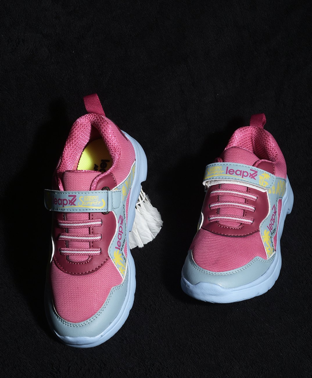 LIBERTY Patch Detailed Velcro Closure Sneakers - Pink-picture-13