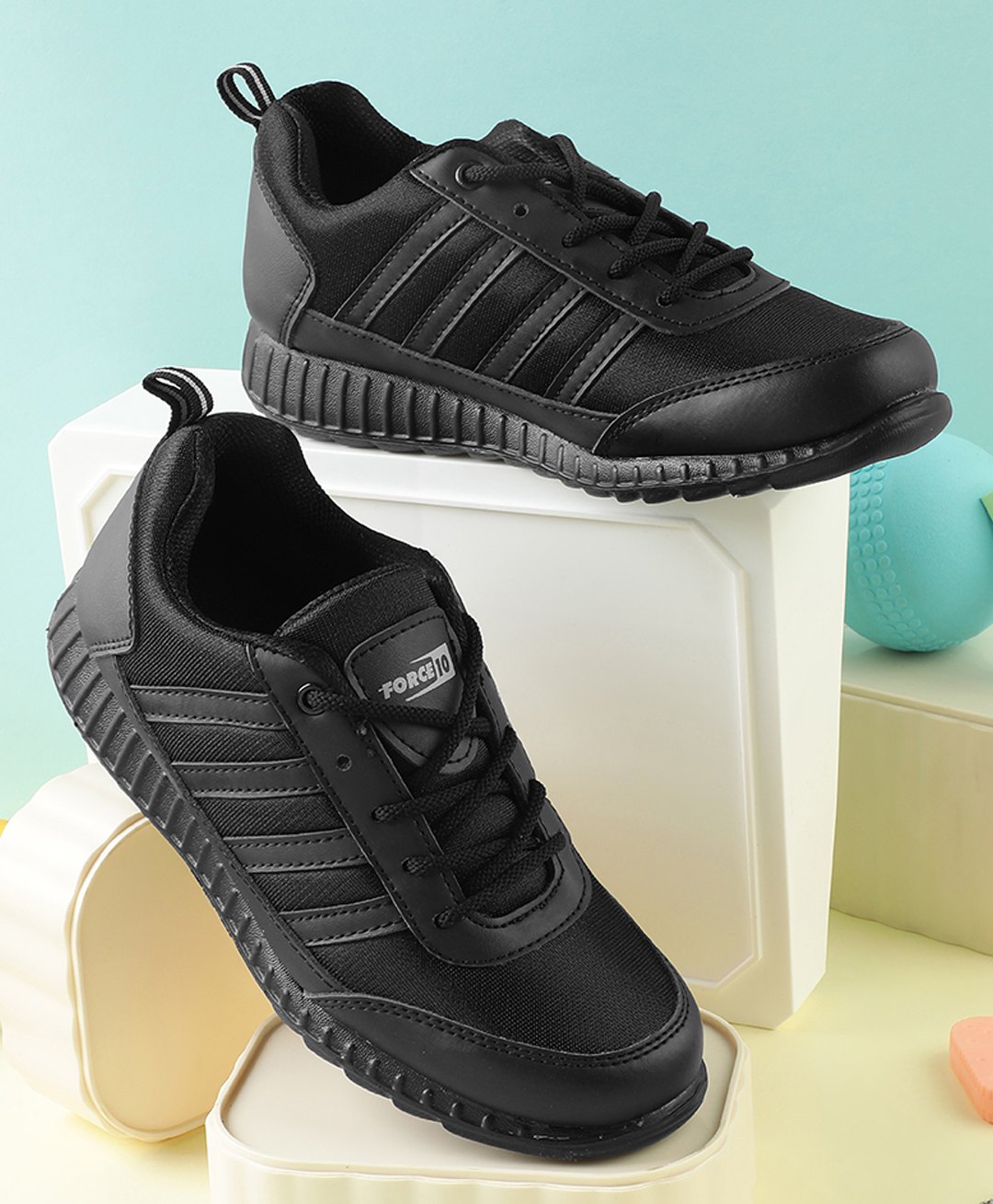 LIBERTY Patch Detailed Lace Up School Shoes - Black-picture-15