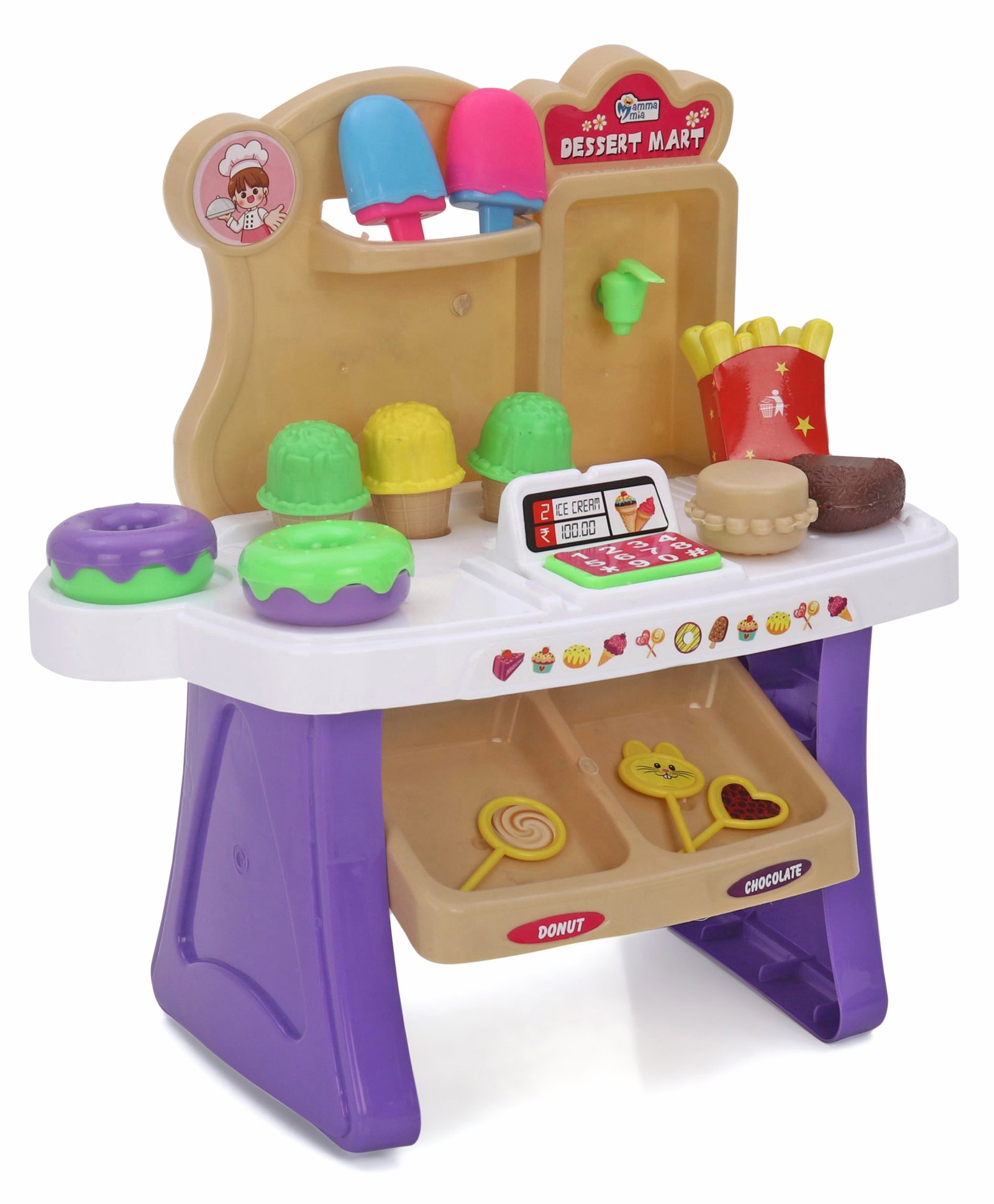 Mamma Mia Dessert Mart 19 Pieces- Multicolor-picture-25