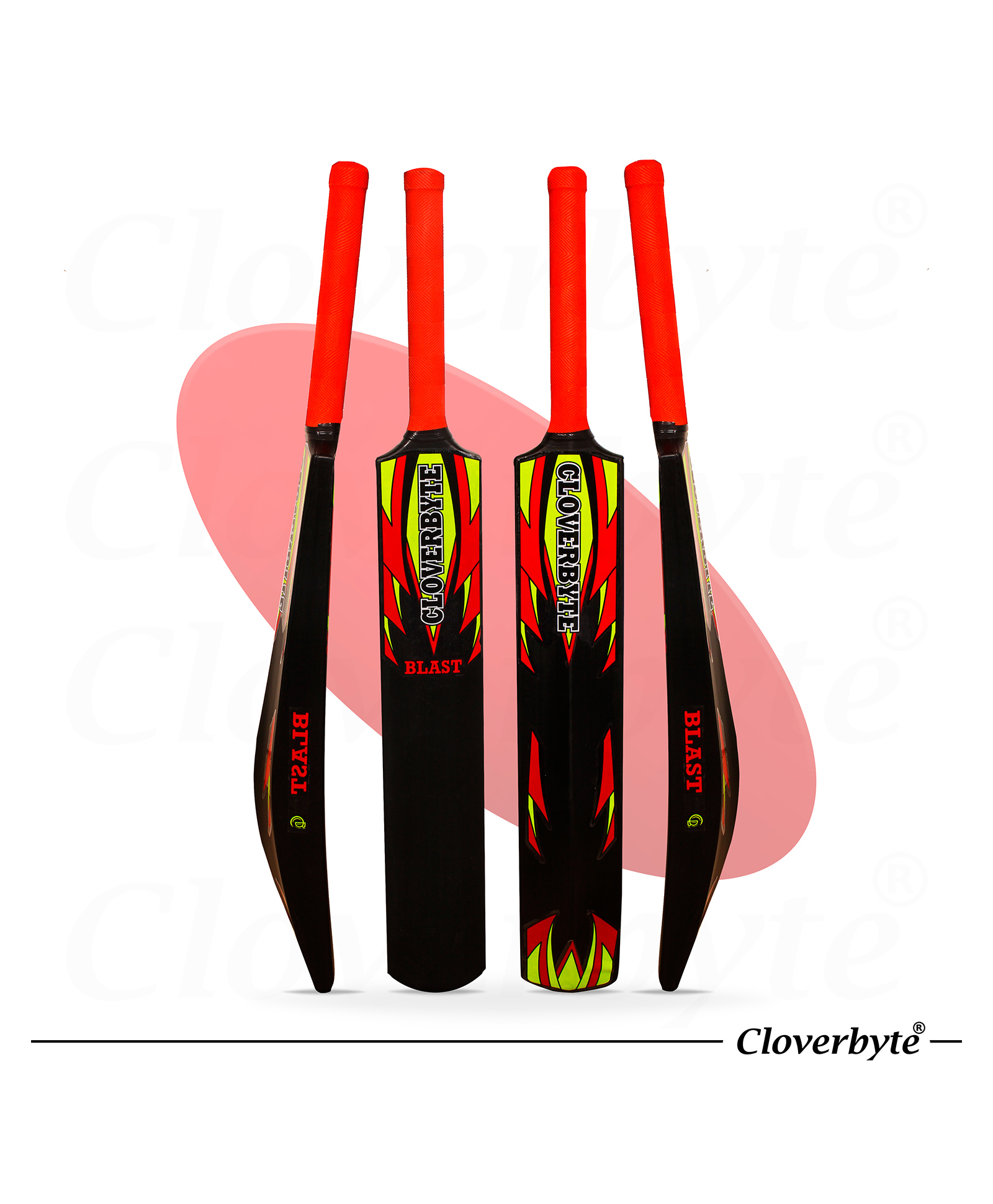 CLOVERBYTE Blast Special Full Size Plastic Bat - Black-image-43