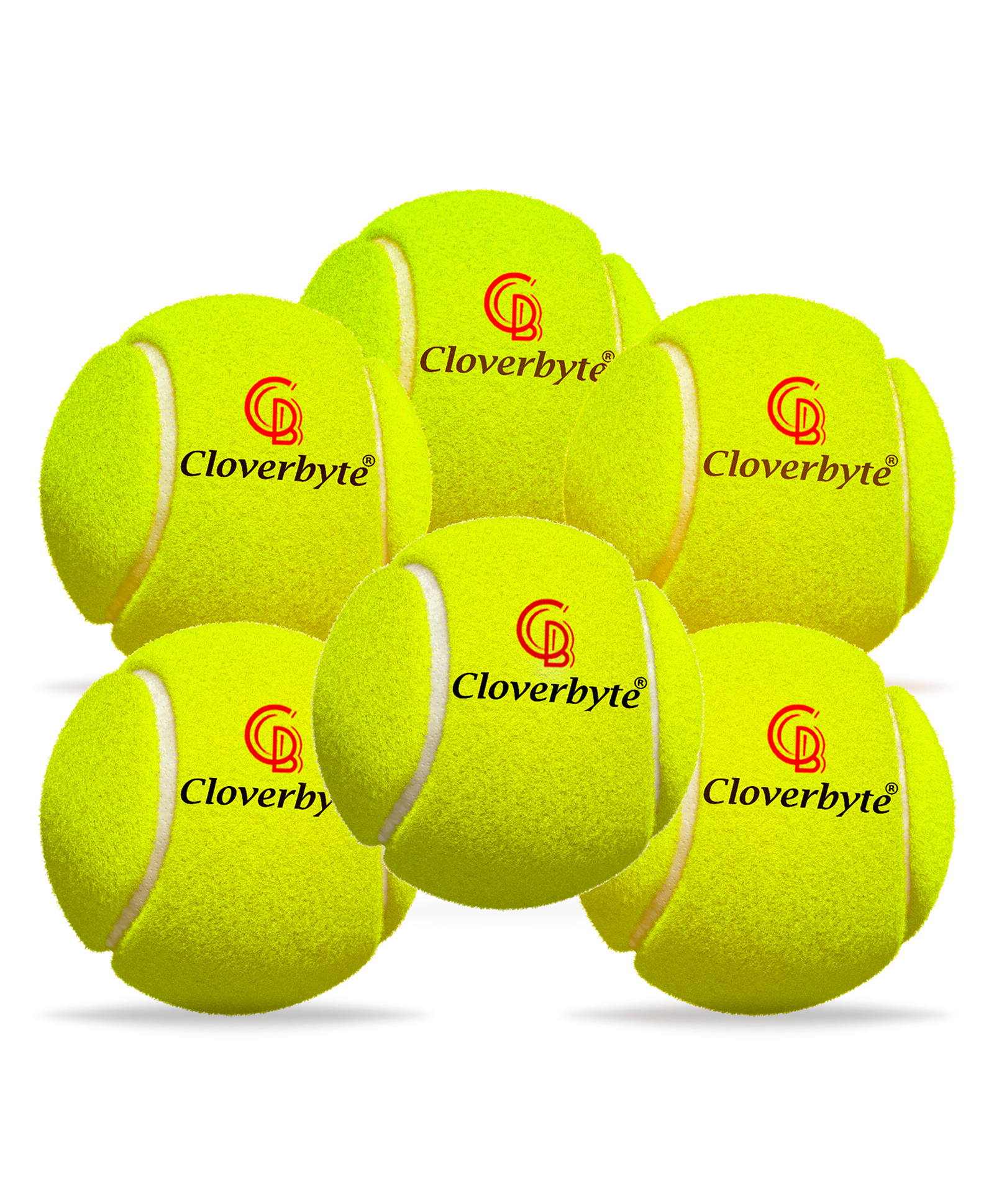 CLOVERBYTE Cricket Rubber Tennis Ball -Yellow-image-49