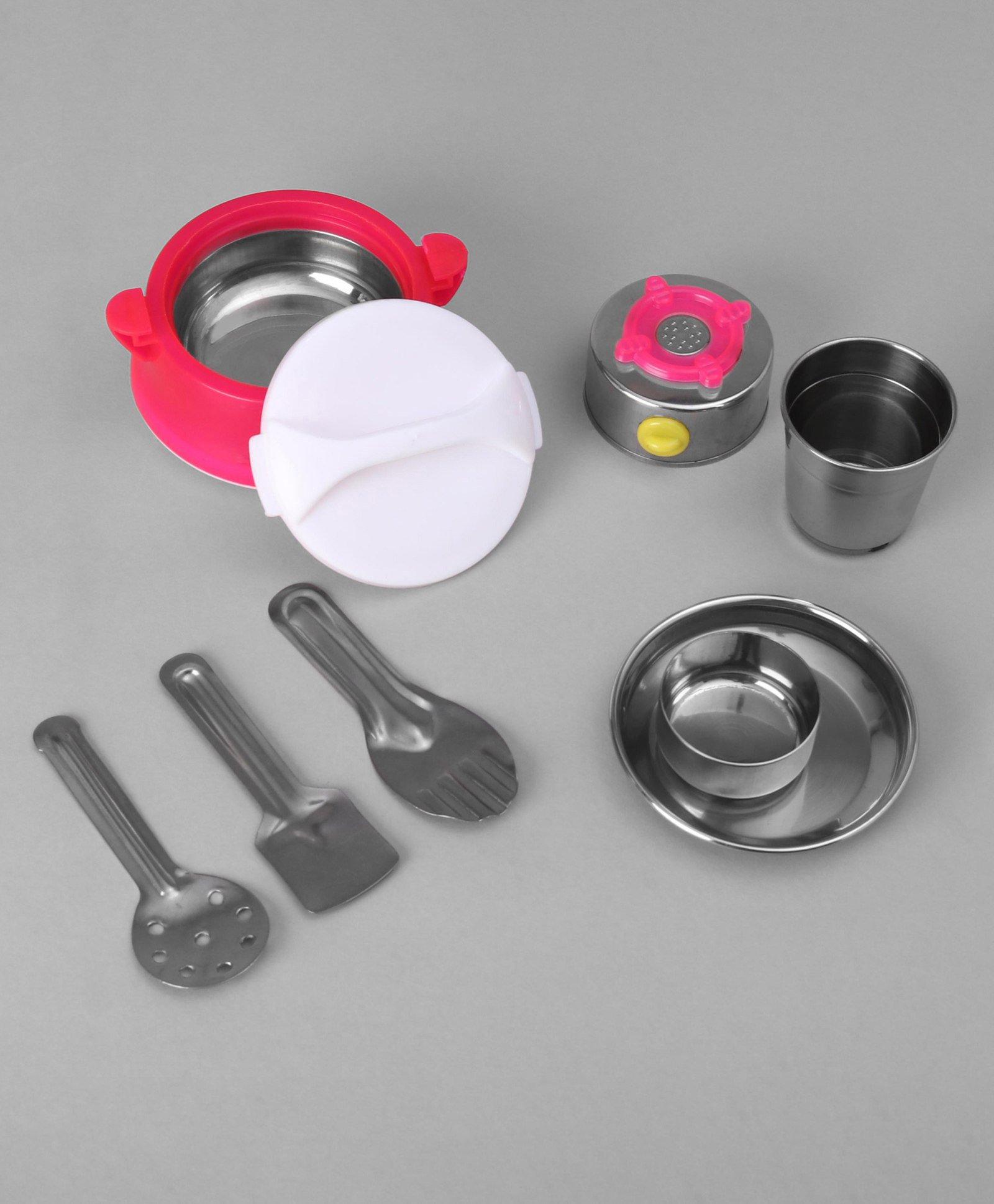 Sunny Stainless Steel Kitchen Set of 9 Pieces (Colour May Vary)-image-4