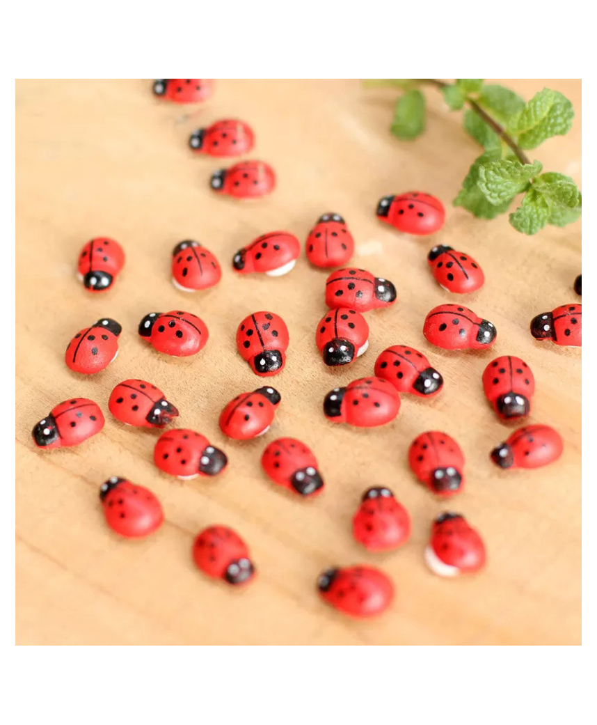 Chocozone Pack of 100 Mini Beetle Miniatures - Red-image-42