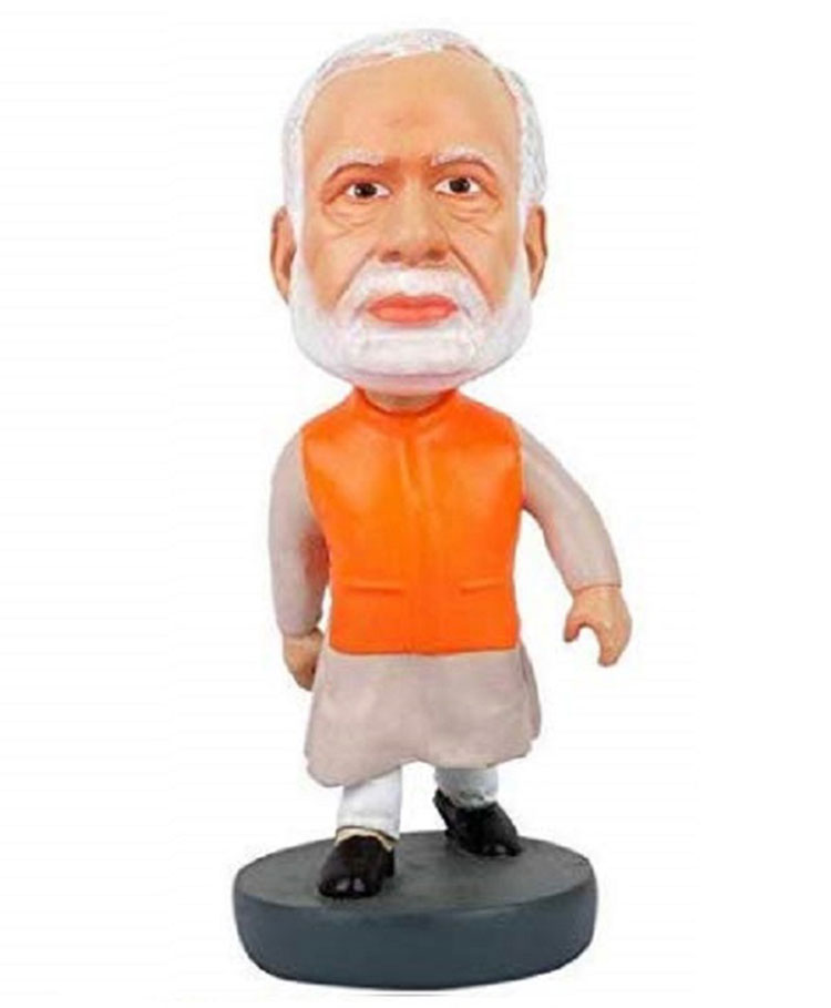 QUIRKMALL Shri Narendra Modi Car Decoration Bobblehead Action Figure-image-49