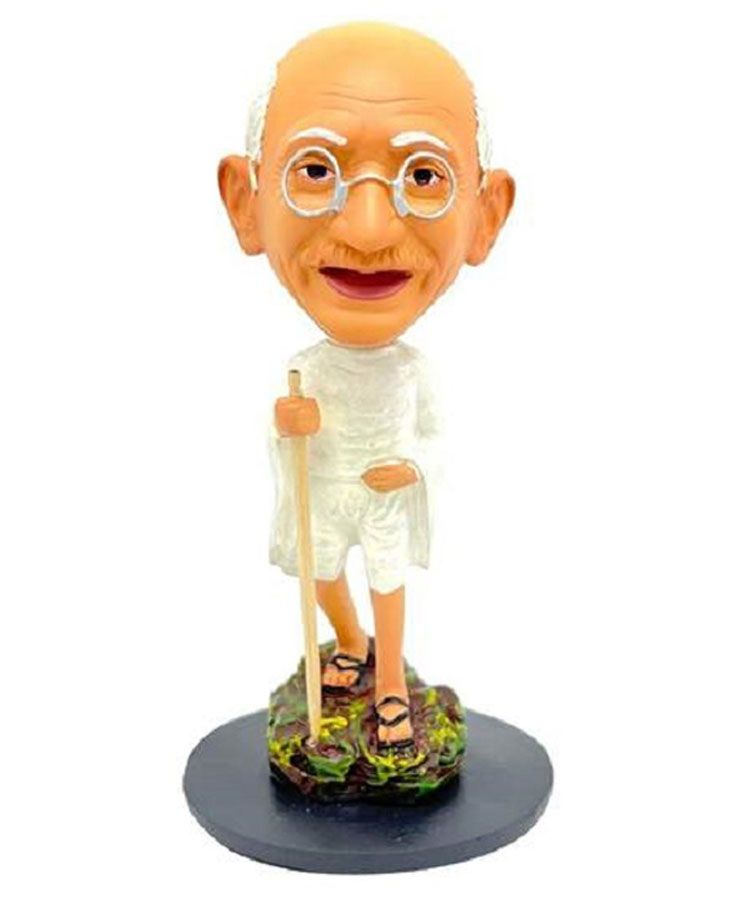 QUIRKMALL Mahatma Gandhi Car Decoration Bobblehead Action Figure-picture-47