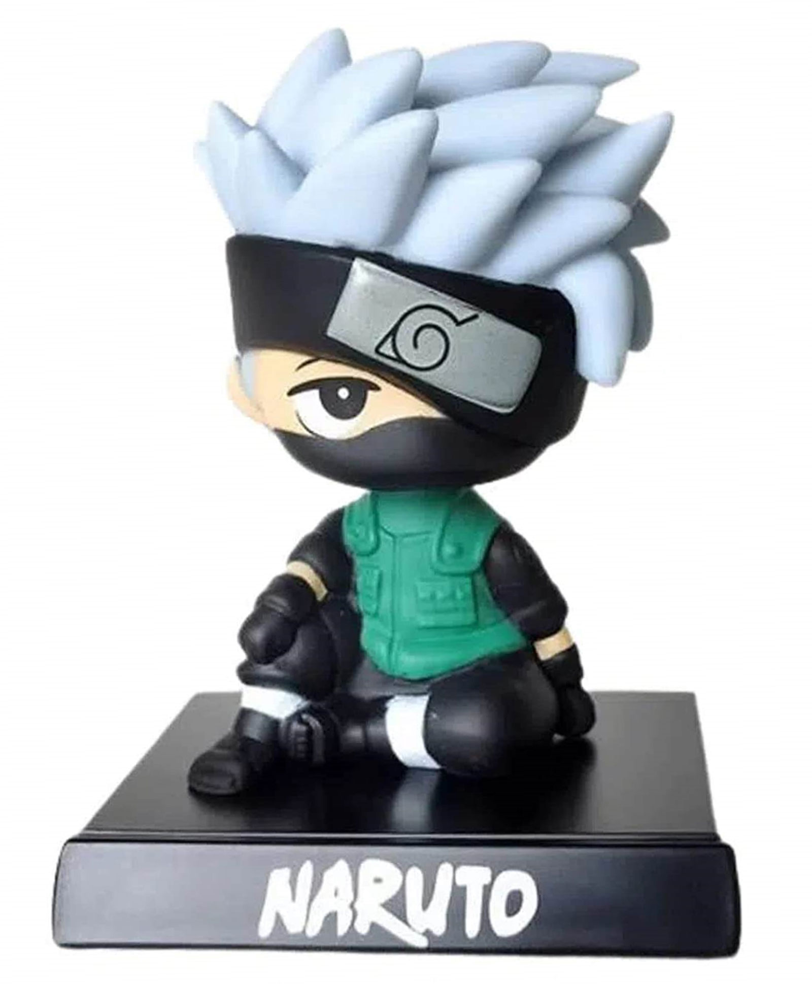QUIRKMALL Kakashi Naruto Phone Holder Car Bobblehead Action Figure - Multicolour-picture-12