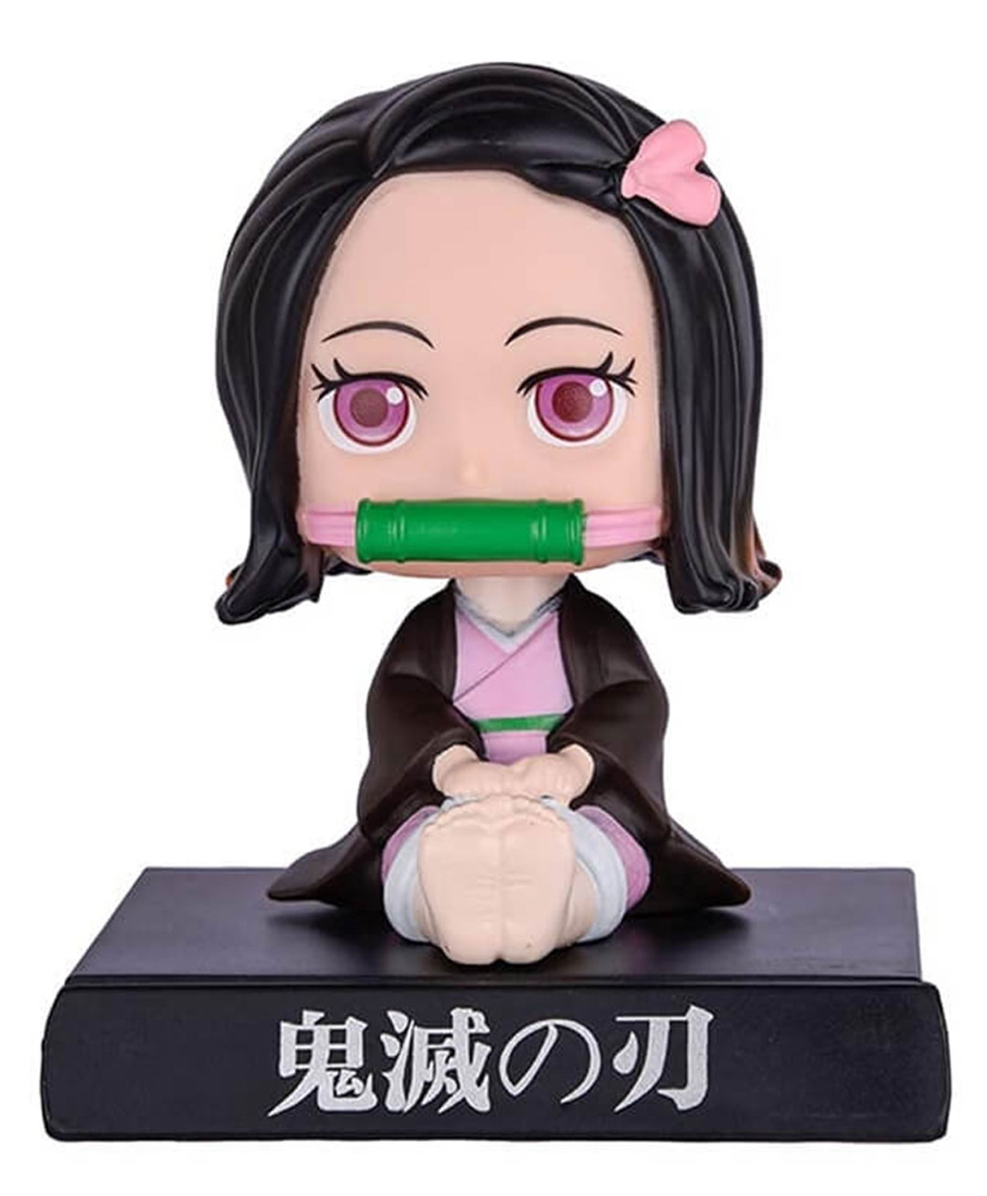 QUIRKMALL Nezuko Demon Slayer Phone Holder Car Decoration Bobblehead Action Figure - Multicolor-picture-25