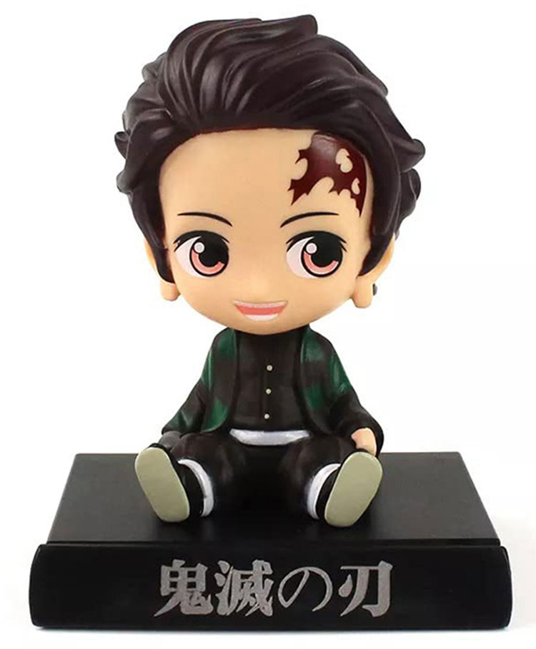QUIRKMALL Tanjiro Jujutsu Kaisen Phone Holder Car Decoration Bobblehead Action Figure- Multicolor-picture-38