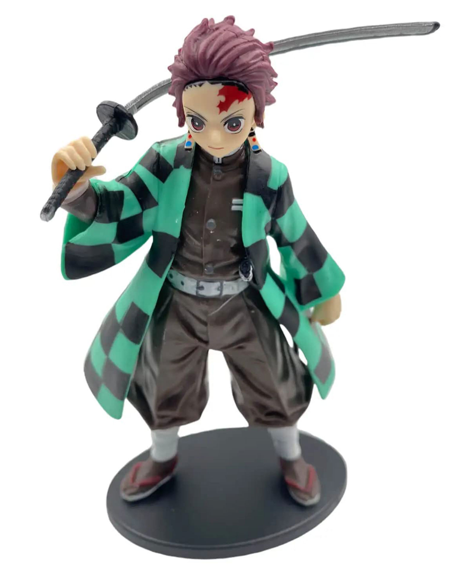 QUIRKMALL Tanjiro Demon Slayer Action Figure Limited Edition for Car Dashboard Decoration Cake Office Desk & Study Table - Multicolor-picture-31