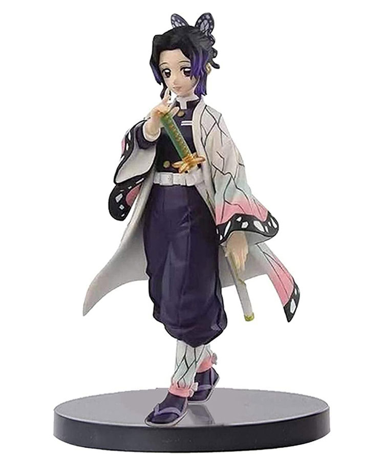 QUIRKMALL Shinobu Kocho Demon Slayer Action Figure Limited Edition for Car Dashboard Decoration Cake Office Desk & Study Table - Multicolor-picture-9