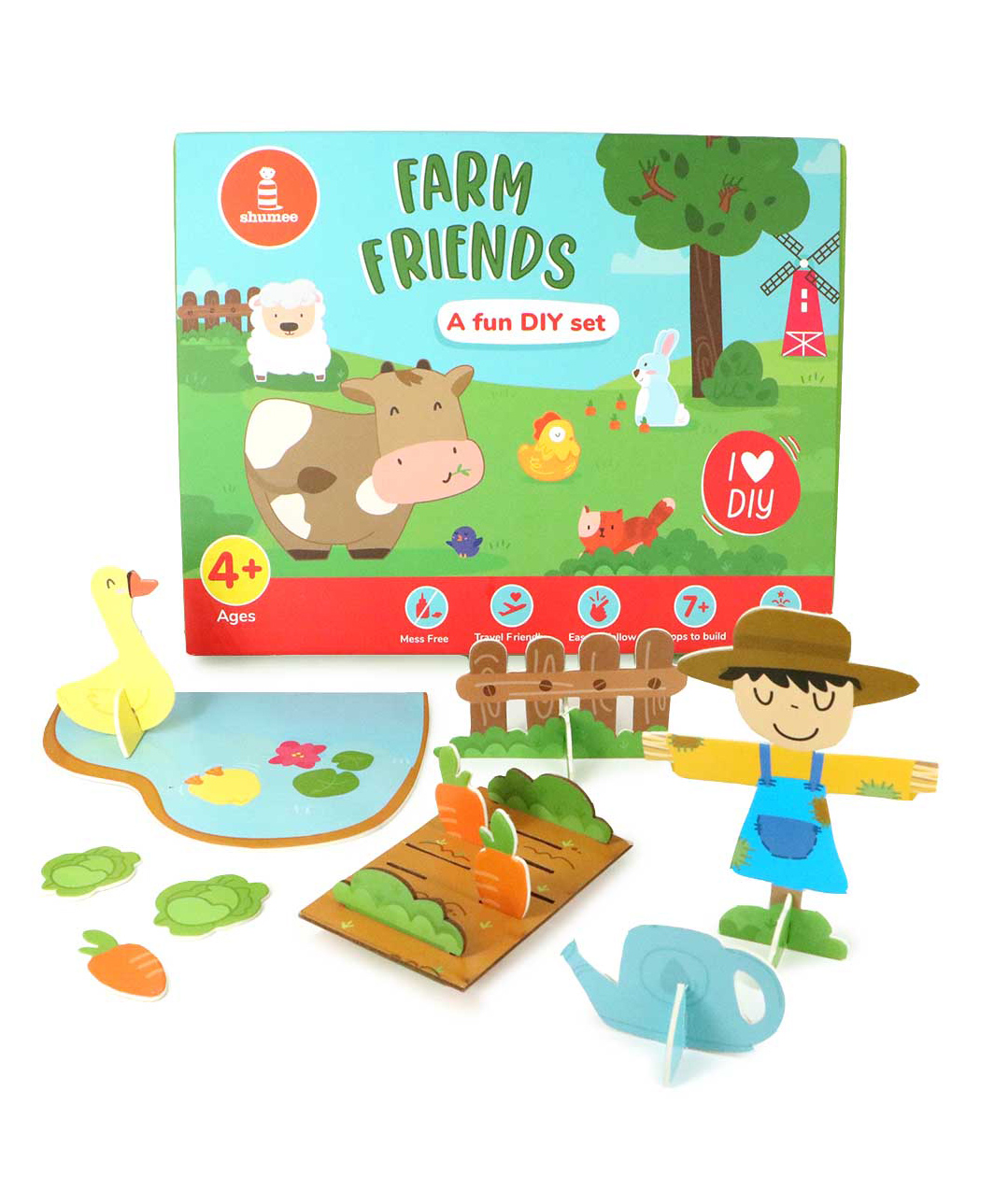 Shumee Diy Farm Friends 3D Activity Box Multicolor-30 Pieces-image-34