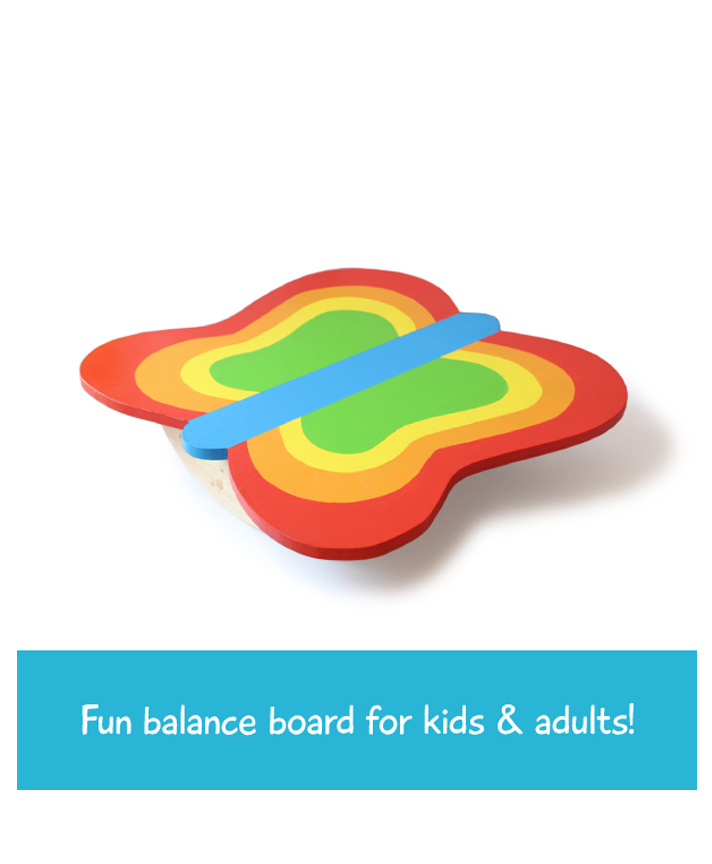 Shumee Wooden Butterfly Balance Board - Multicolor - 1 Piece-picture-28