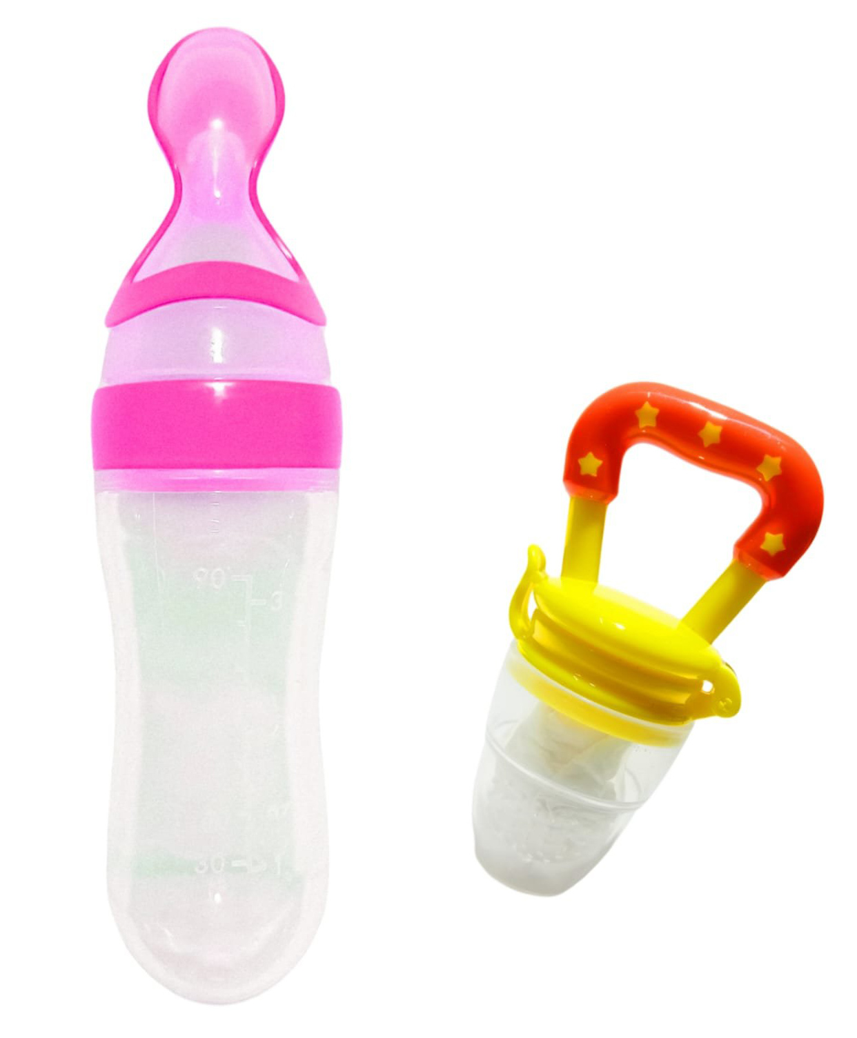 Vparents food Feeding Spoon with Squeezy food Grade Silicone Feeder bottle  For Infant Baby - 90ml-picture-34