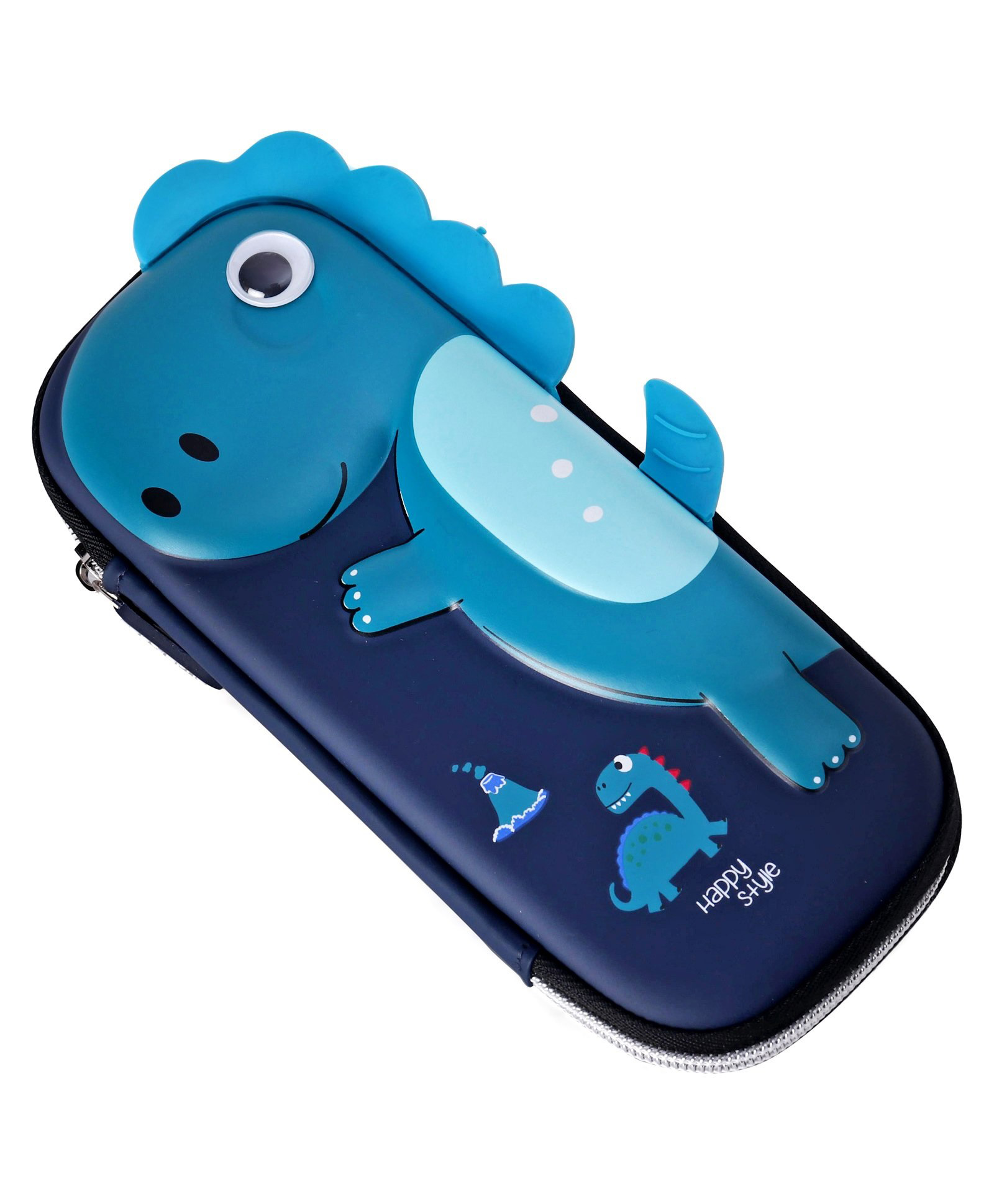 VELLIQUE Dino Theme 3D EVA Pencil Pouch - Blue-image-3