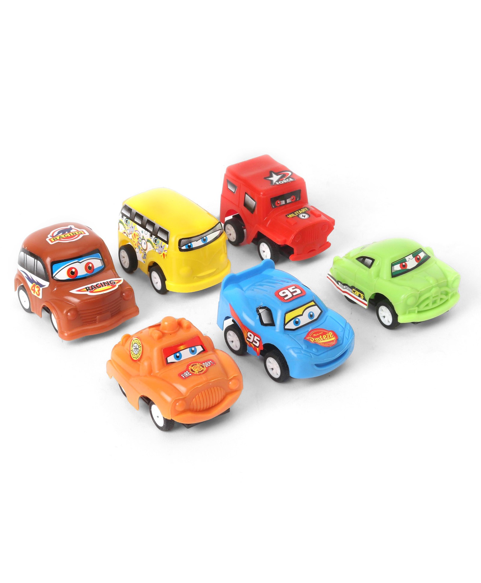 urbantots Urban Tots Pull Back Car Pack of 6- Multicolor-picture-11