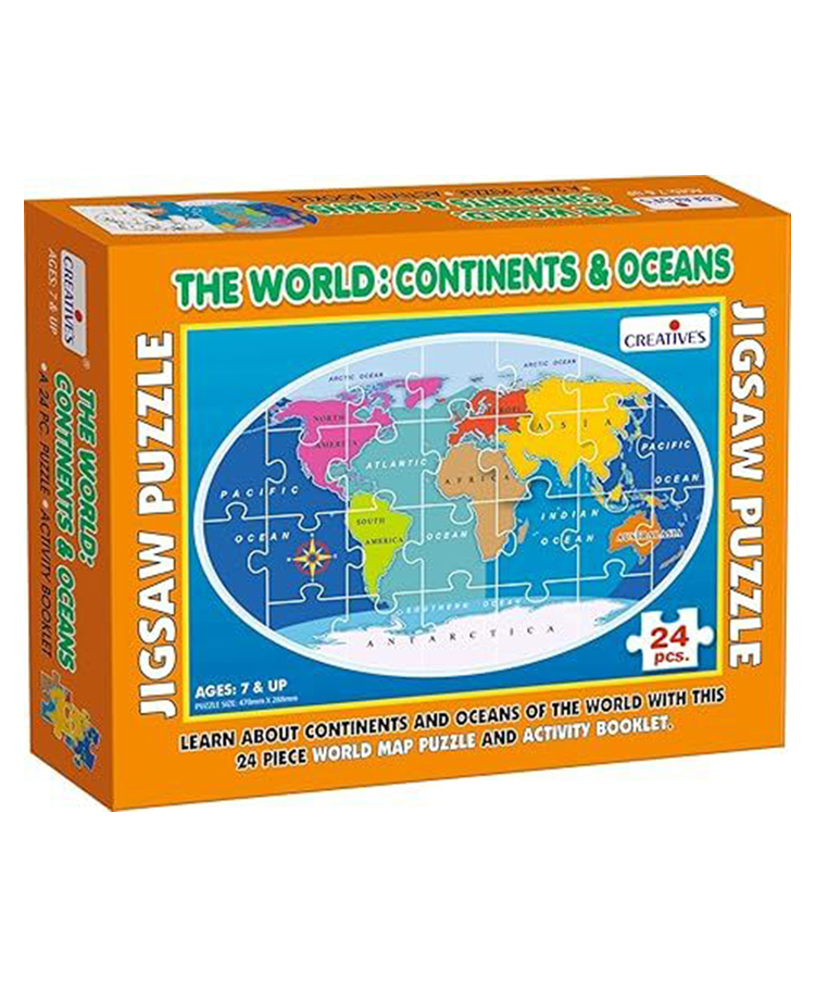 Creative The World Continents & Oceans Puzzle - 24 Pieces-picture-31