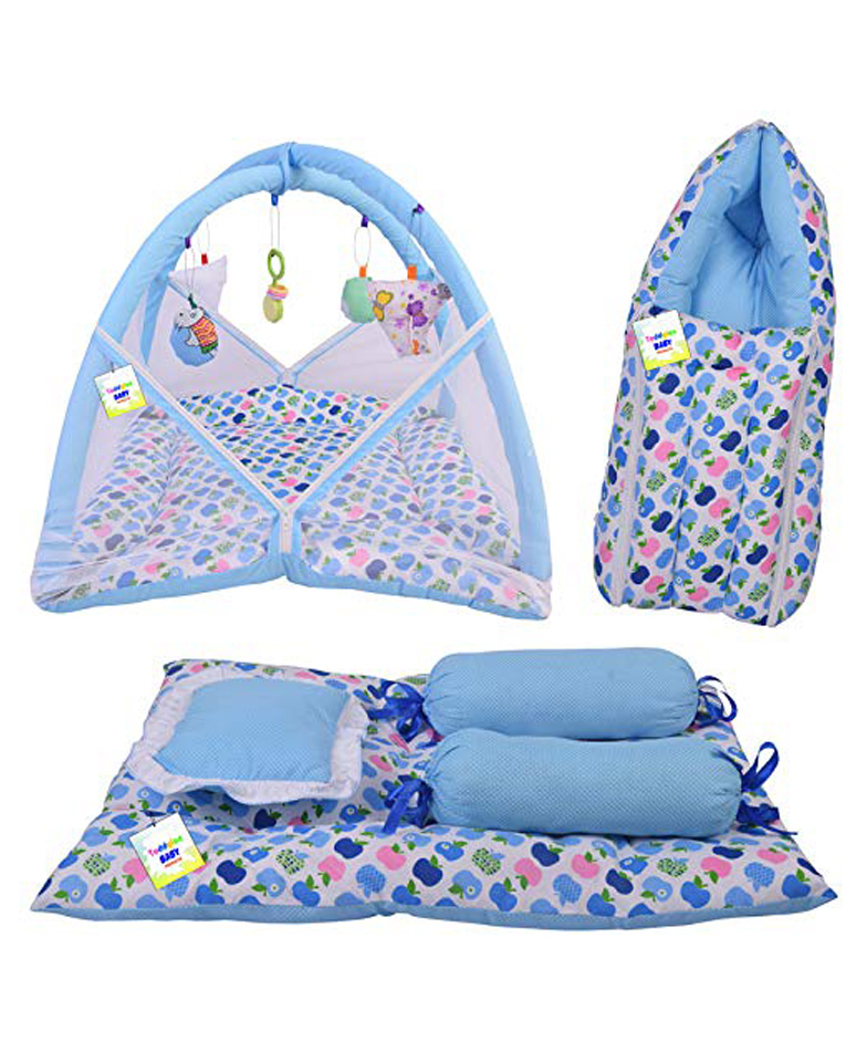 Toddylon New Born Baby Sleeping Essential Bedding Set - Blue-picture-17
