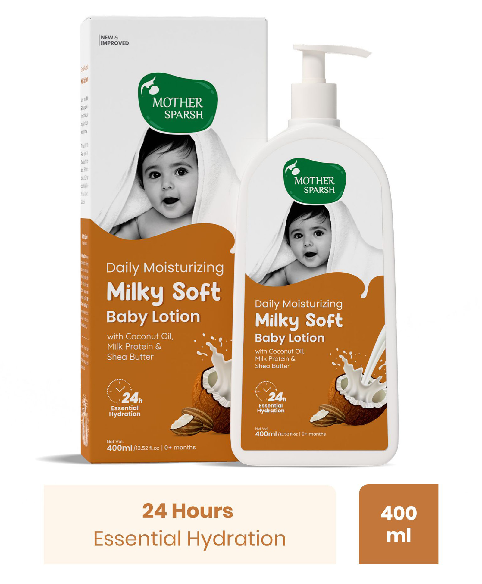 Mother Sparsh Baby Daily Moisturizing Milky Soft Baby Lotion 400ml