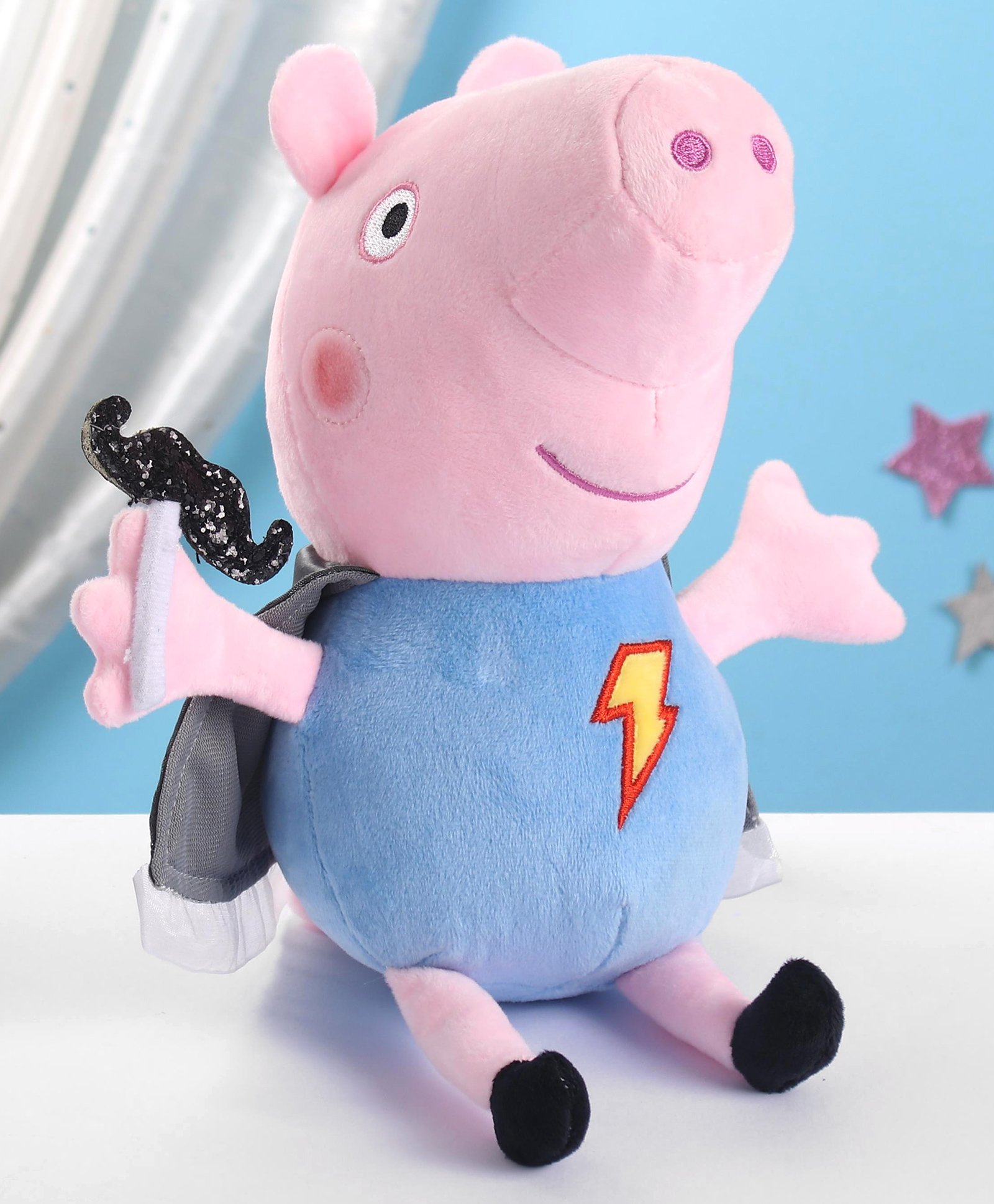 Peppa Pig George with Bolt Plush Soft Toy Blue  - Height 30 cm-picture-14