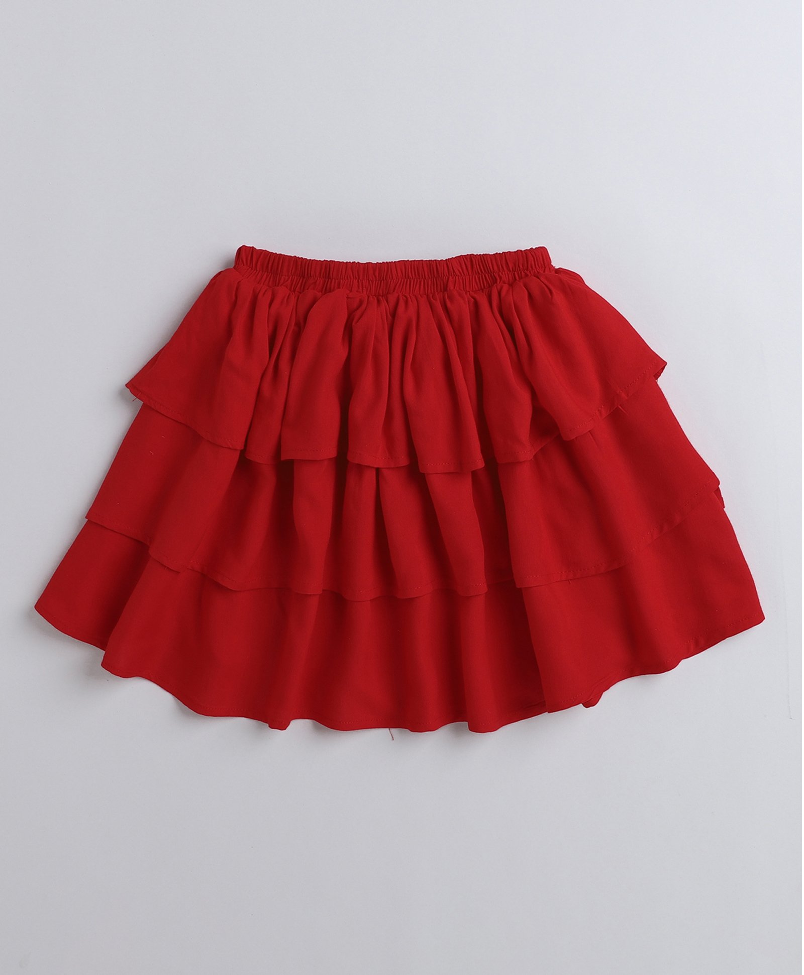 Aww Hunnie Layered Tutu Skirt - Red-image-10