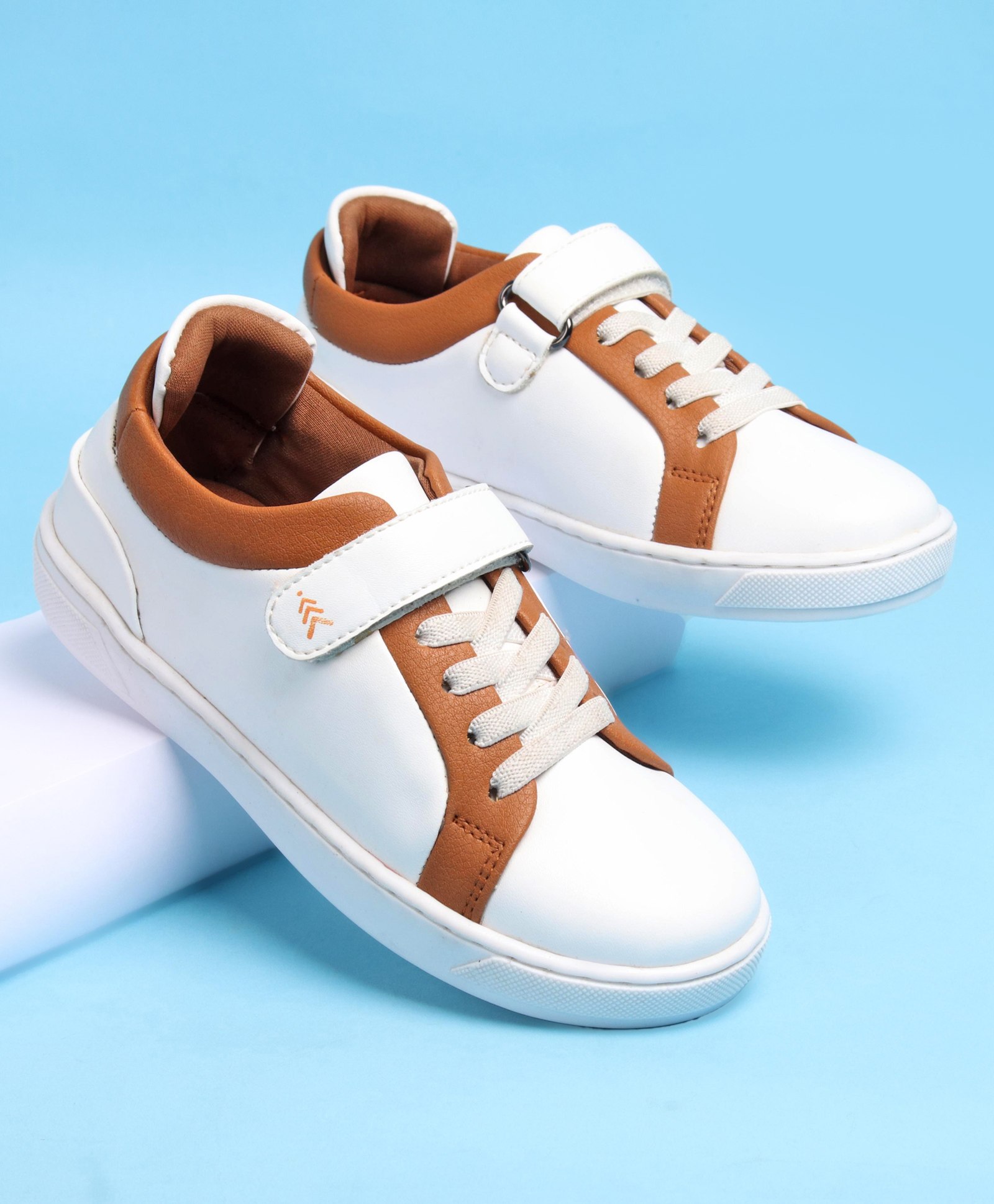 Pine Kids Velcro and Lace Closure Casual Shoes - Brown-picture-24
