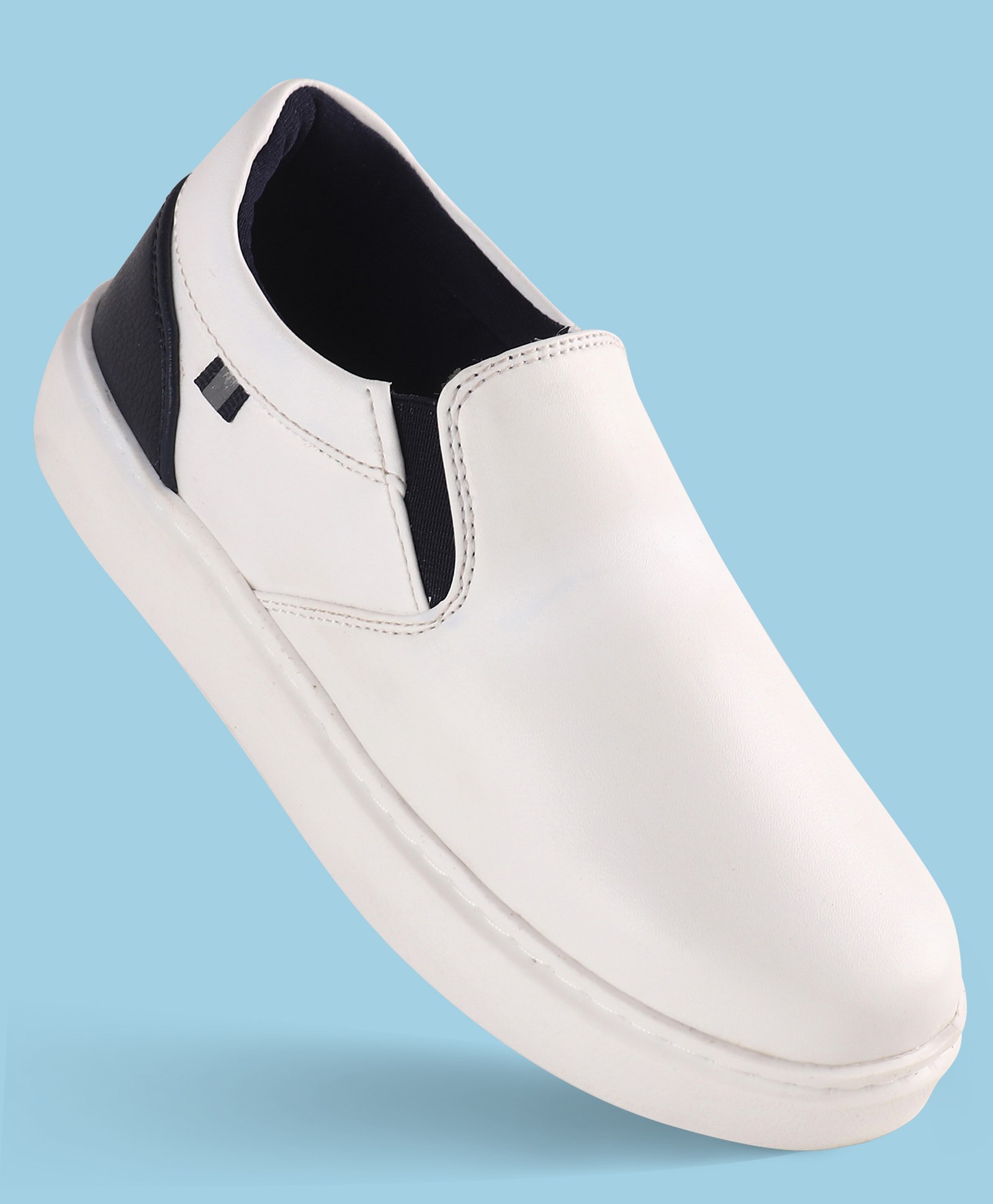 Pine Kids Solid Colour Slip On Casual Shoes - White-picture-28