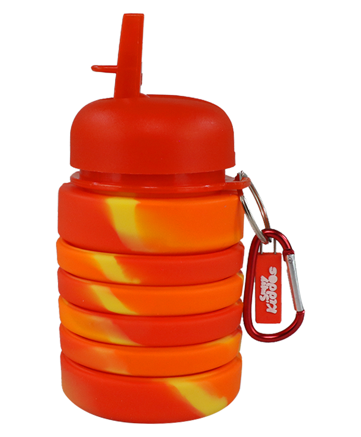 Smily Kiddos Silicone Expandable & Foldable Bottle Red - 500 ml-image-21