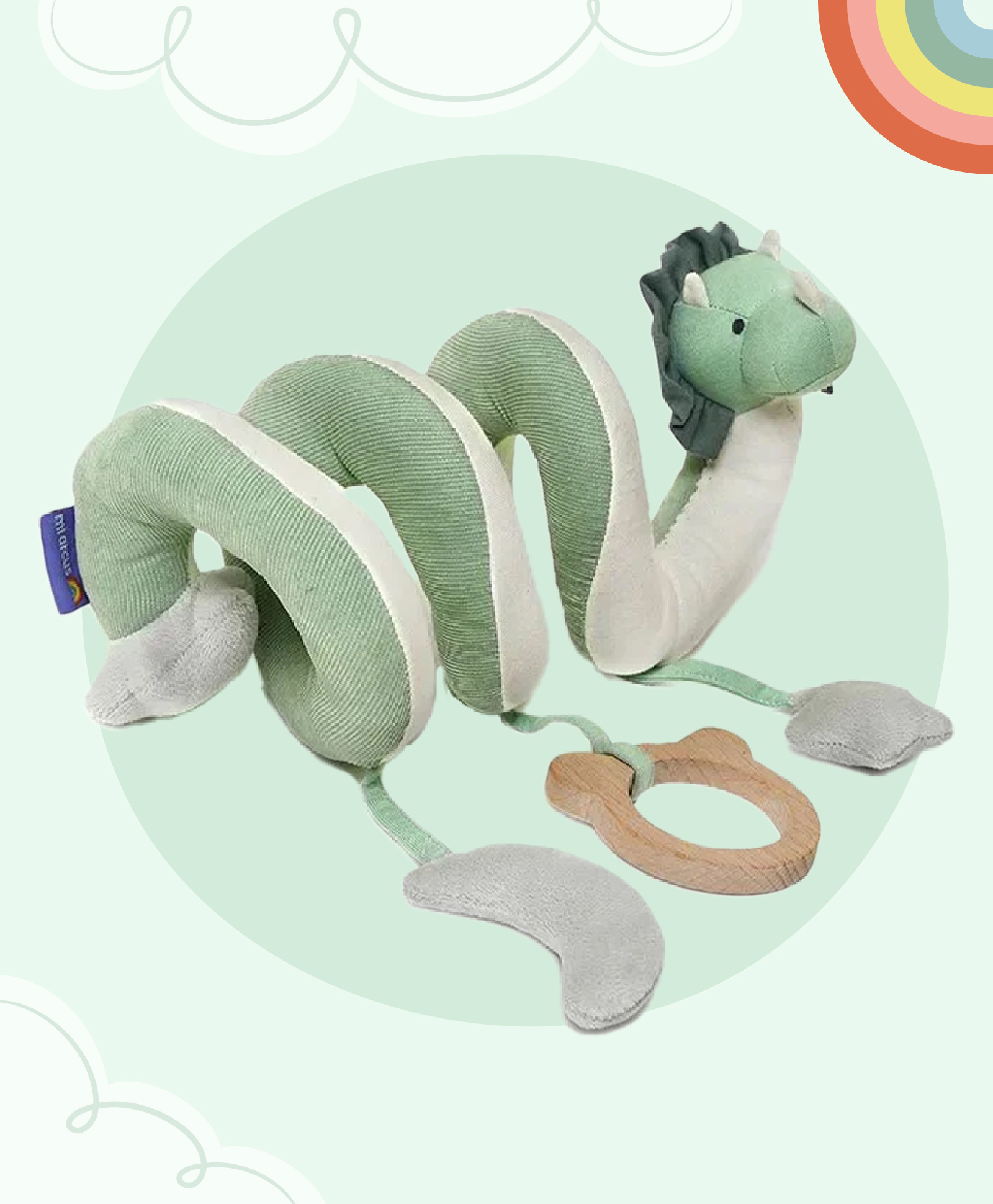 Mi Arcus Spiral Activity Toy Green - Length 22 cm-picture-40