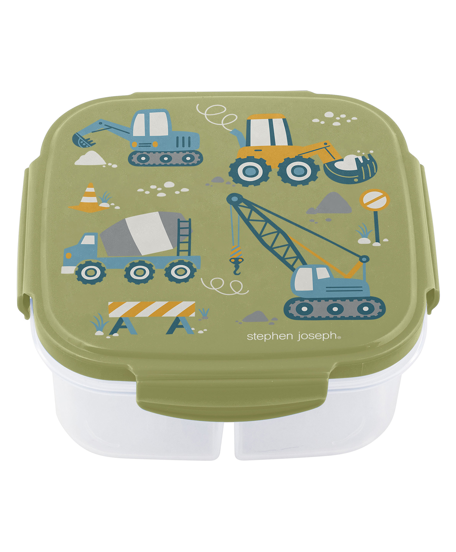 Stephen Joseph Multi Print Snack Box with Ice Pack Construction - Green-image-47