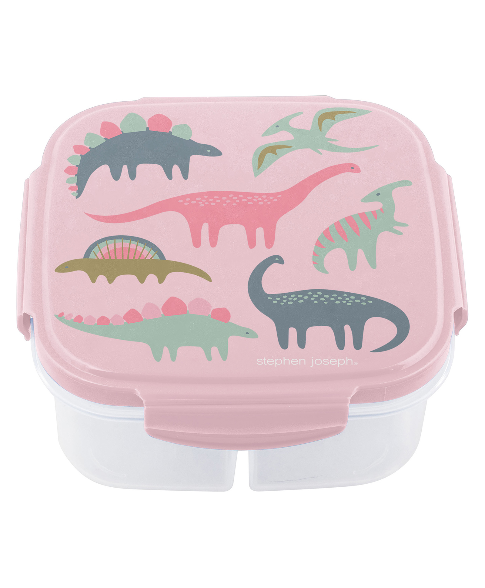 Stephen Joseph Multi Print Snack Box with Ice Pack Dino - Pink-picture-38