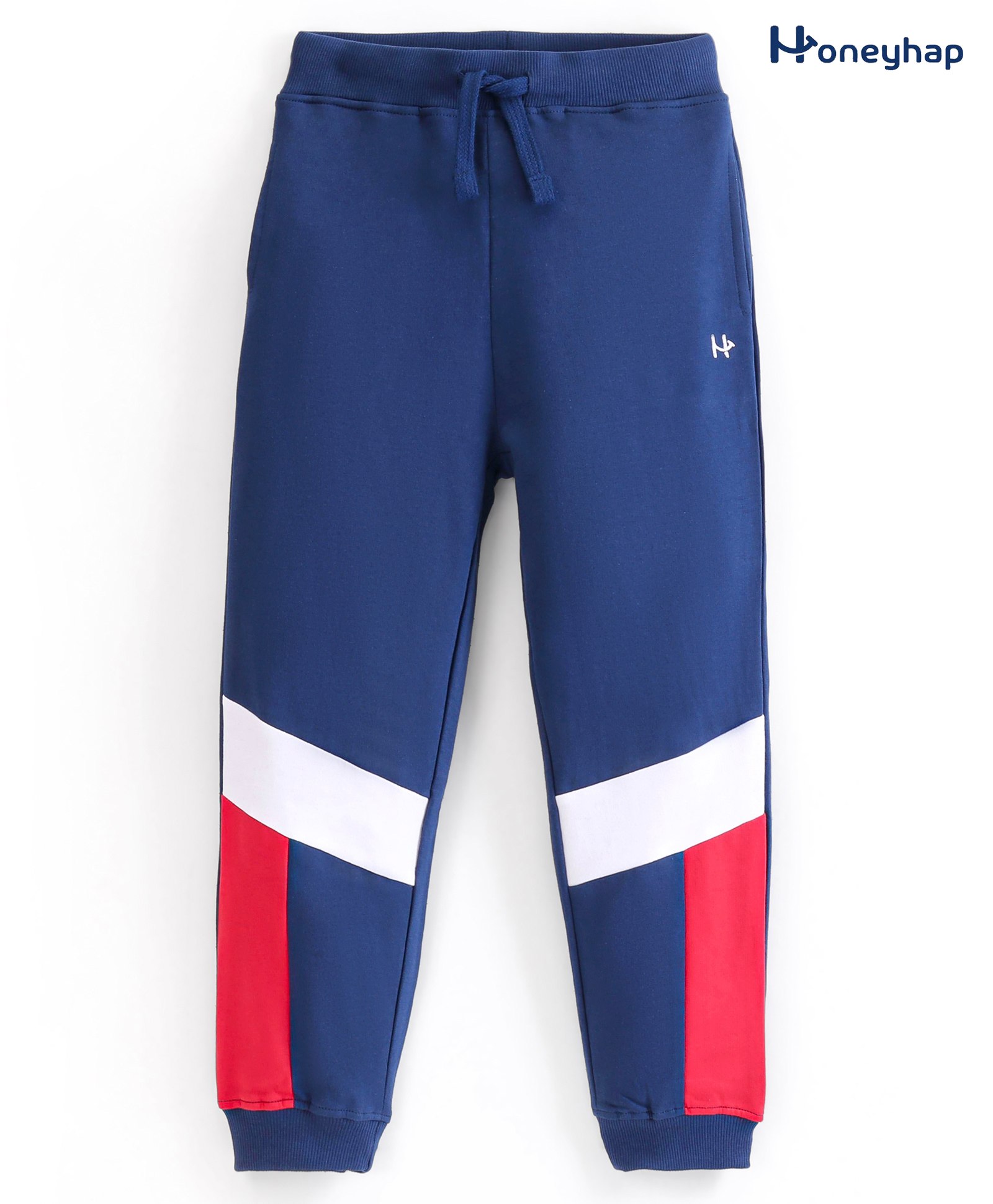Honeyhap Premium Cotton Looper Full Length Solid Lounge Pant With Bio Finish Solid Colour - Navy Blue-picture-18
