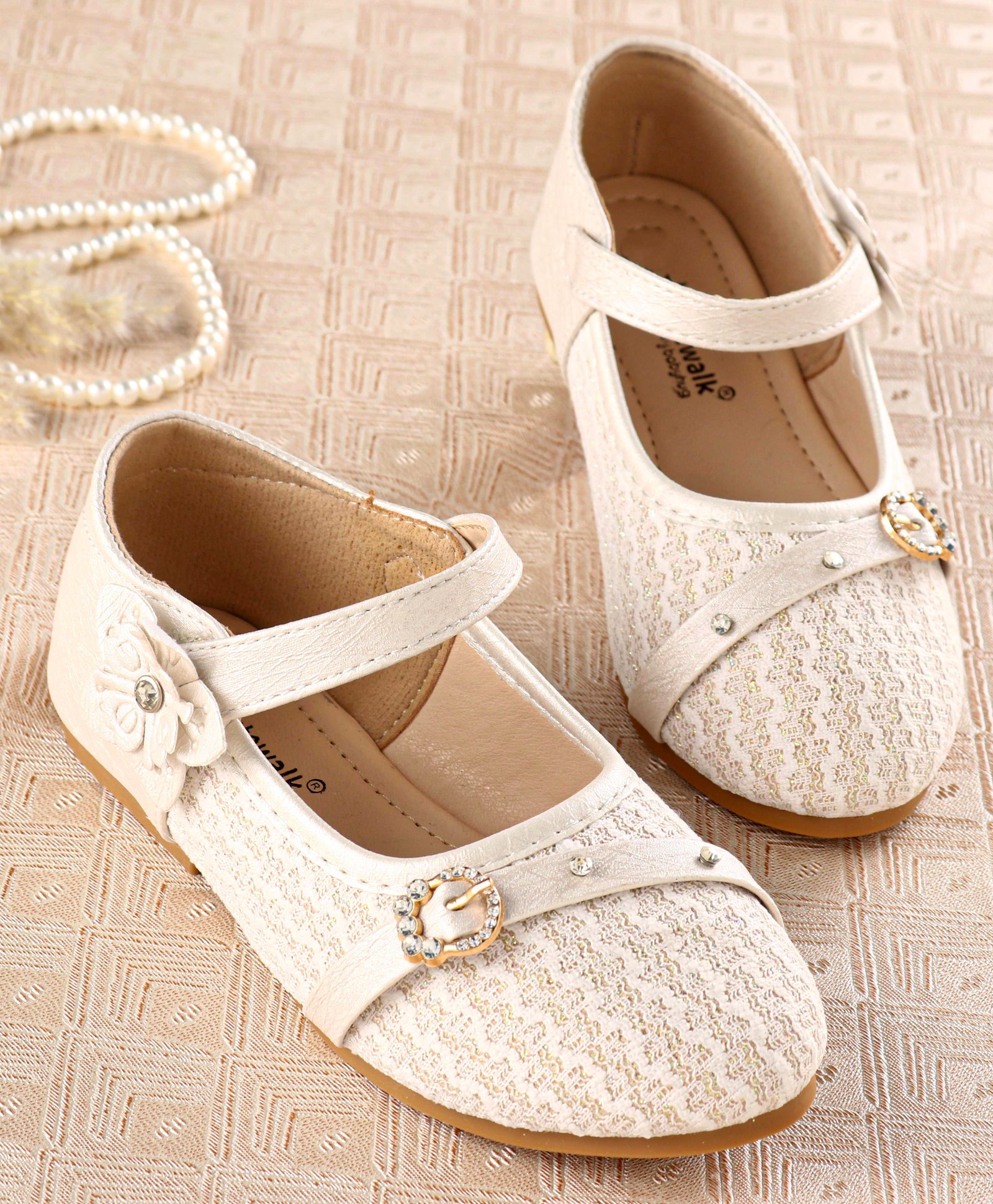 Cute Walk by Babyhug Bellies With Velcro Closure & Embroidery Detailing- Beige-picture-11