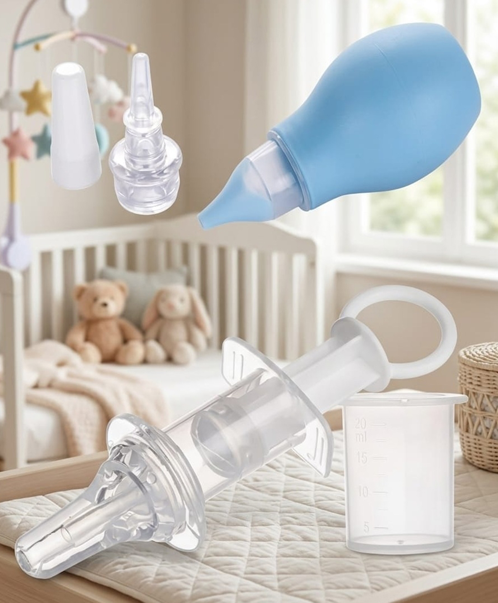 BOXOT IMPEX  Silicone Medicine Feeder with pacifier Cap And Nose Cleaner(Color May vary)-image-16