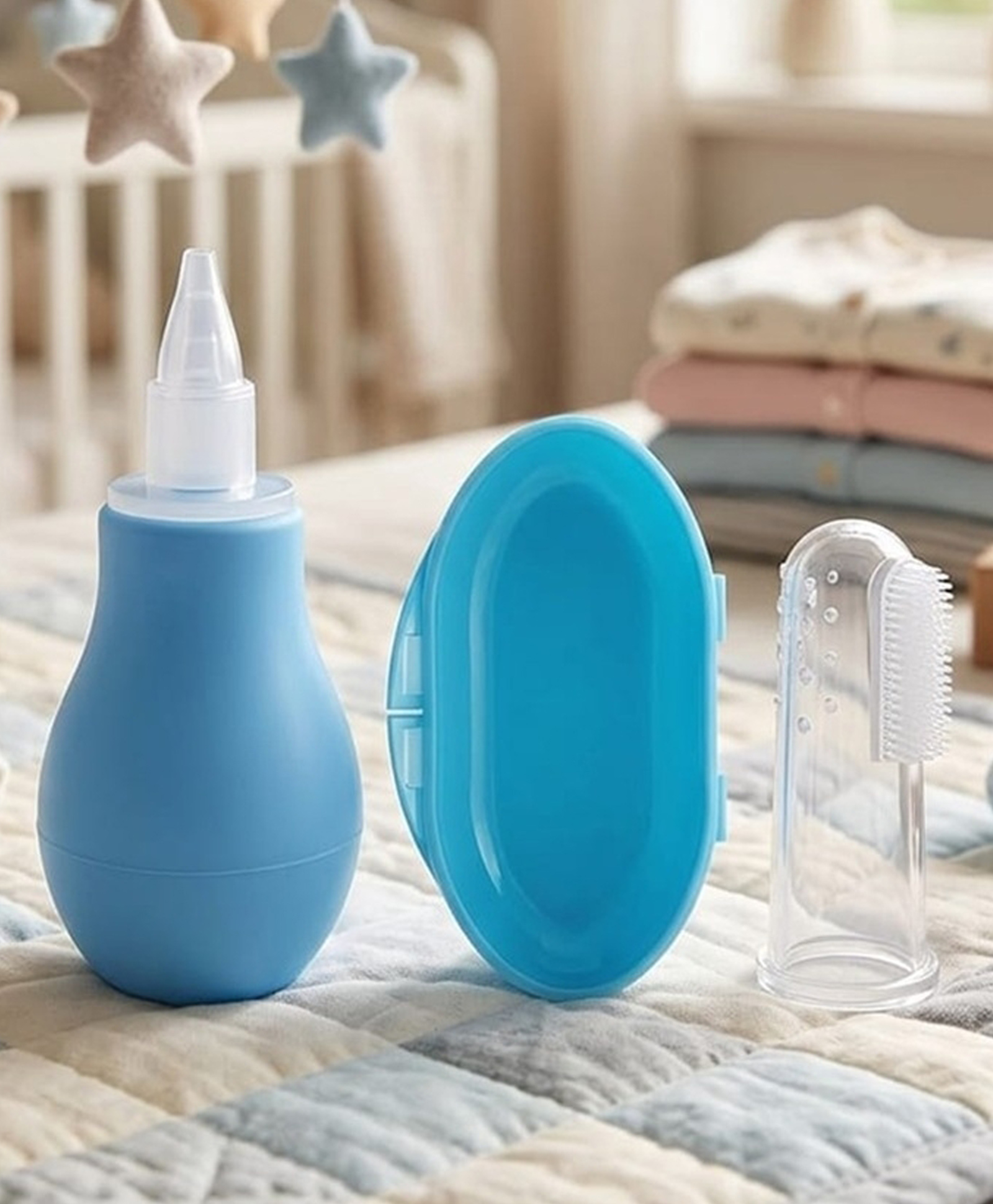 BOXOT IMPEX Combo Baby Nose Cleaner/Nasal Aspirator with BPA free Silicone Baby Finger Brush(color may vary)-picture-19