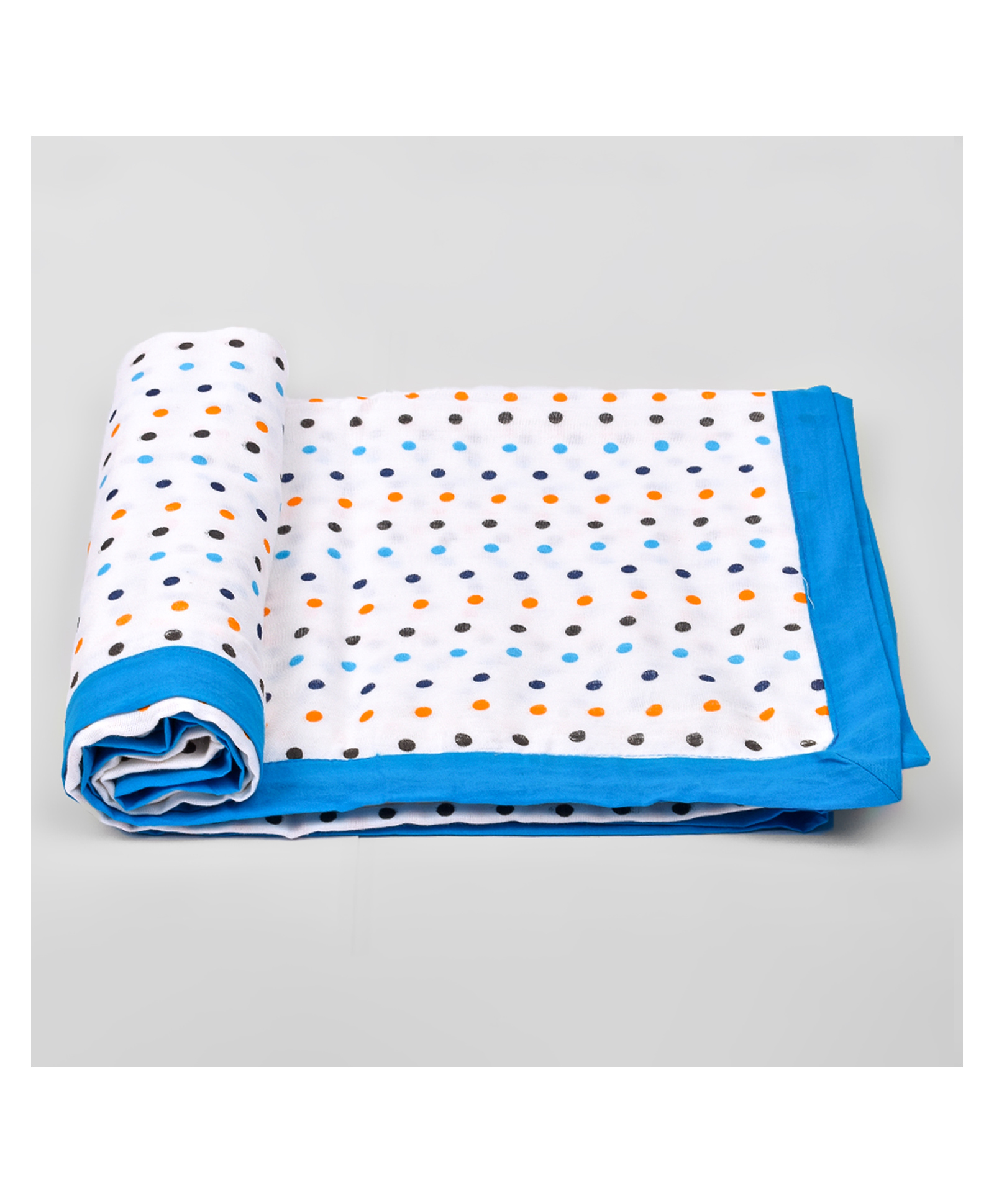 Moms Home Baby Muslin Dohar Polka Dot - Blue-image-29